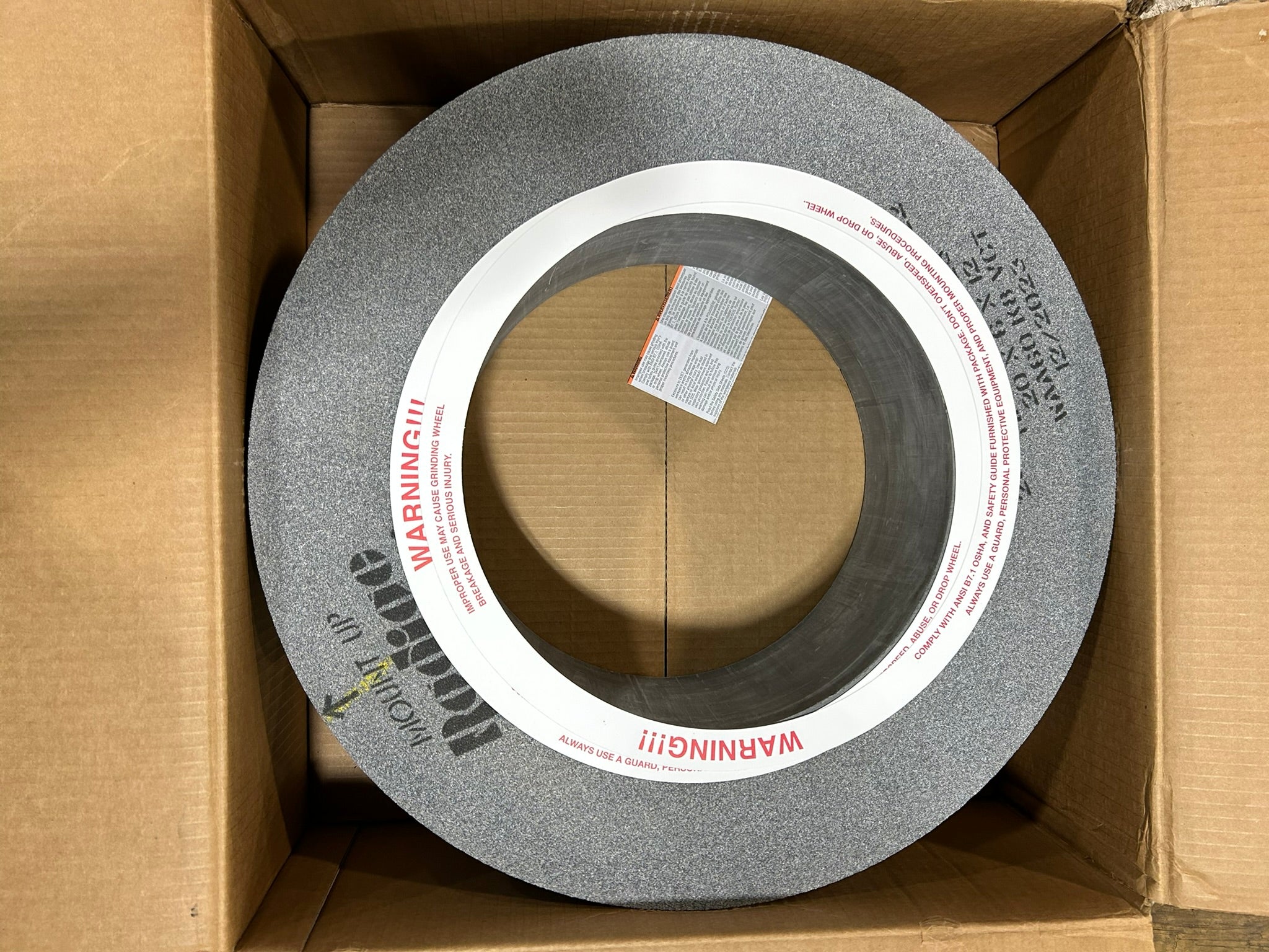 Radiac Abrasives 200617061 Grinding Wheel 20" x 6" x 12" 1623 RPM 30478422