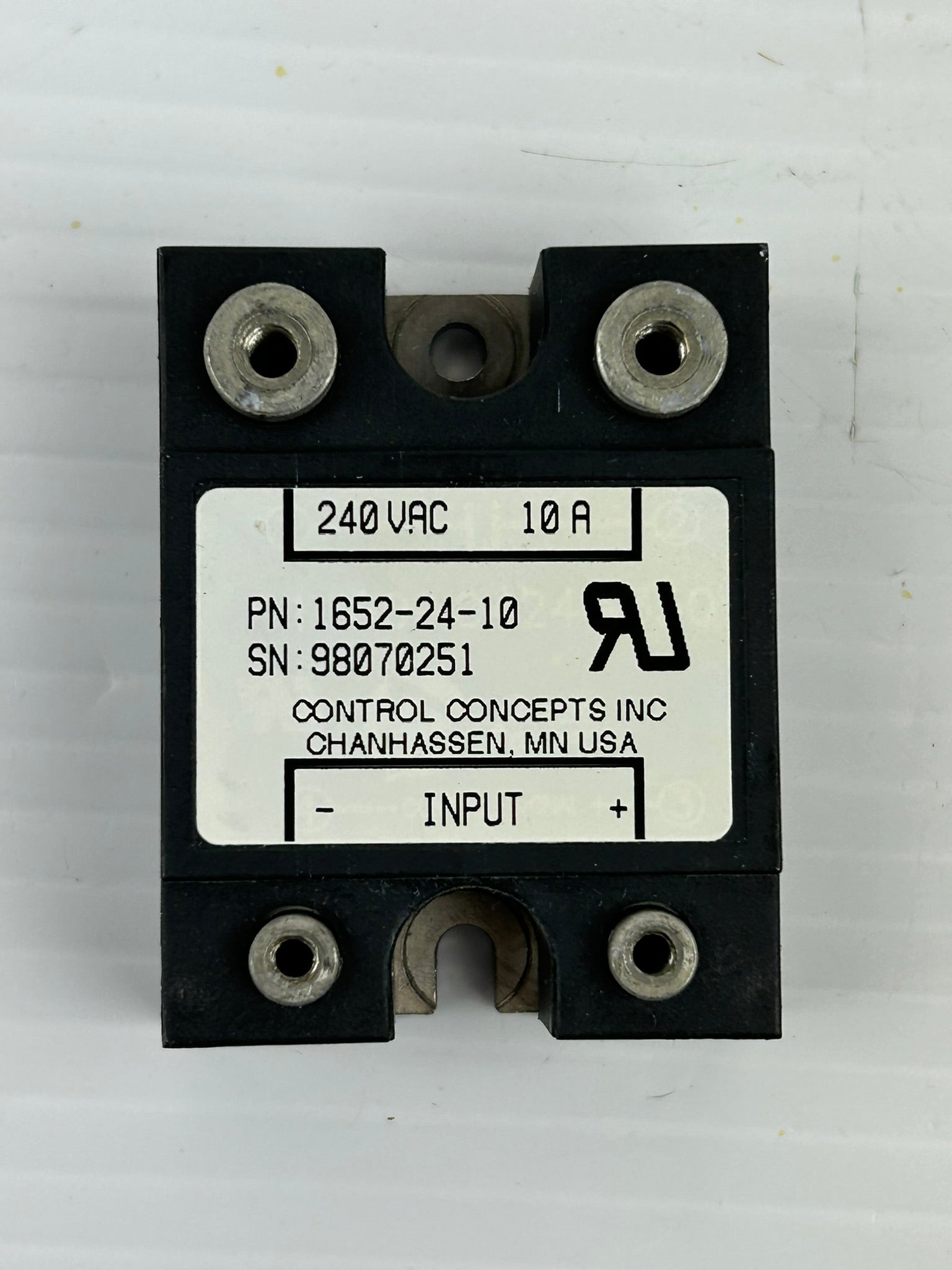 Control Concepts 1652-24-10 Solid State Relay 240 VAC 10A