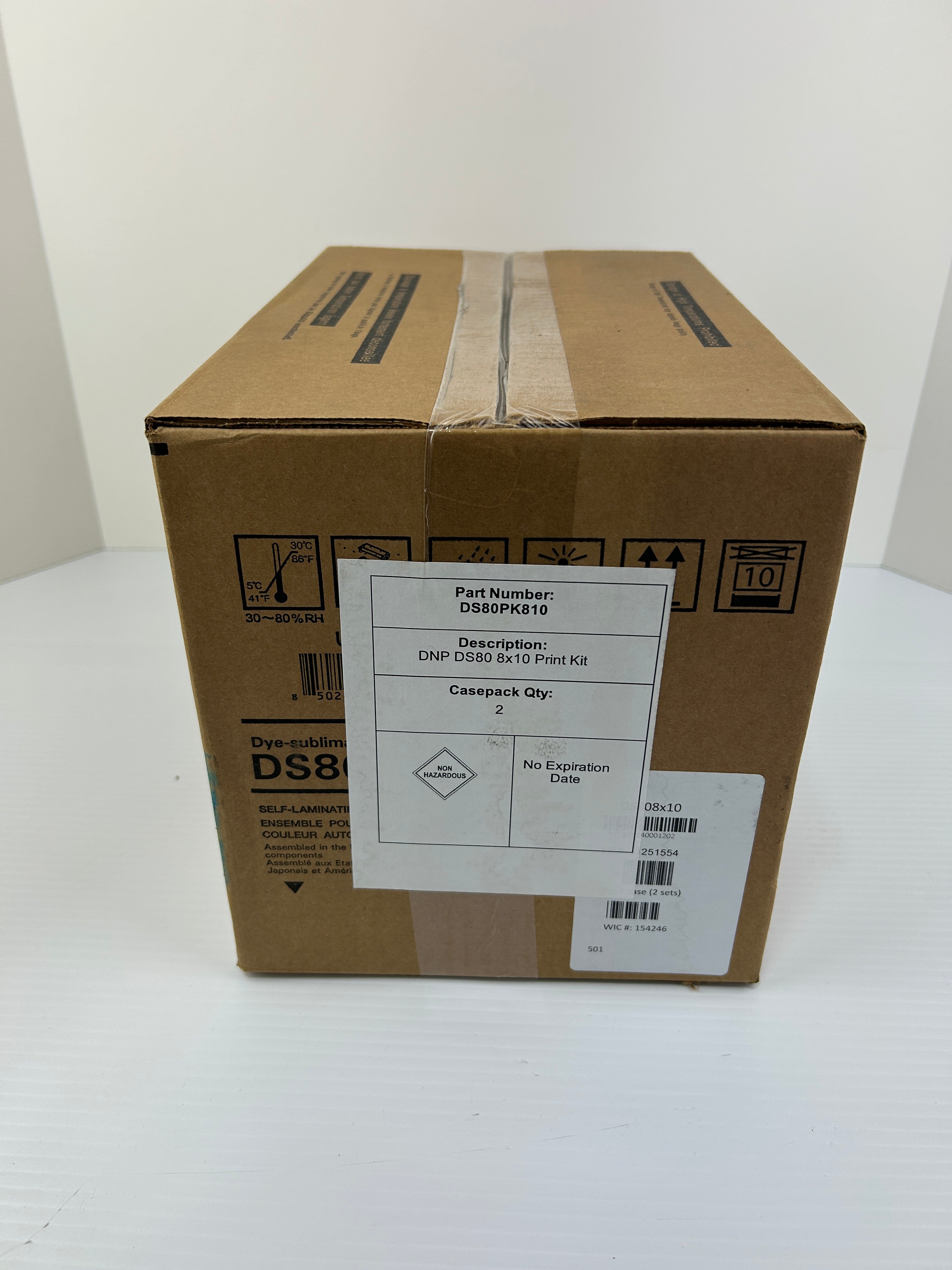 DNP DS80 8x10" Print Kit DS80PK810 Dye-Sublimation Photo Media Color - Case of 2