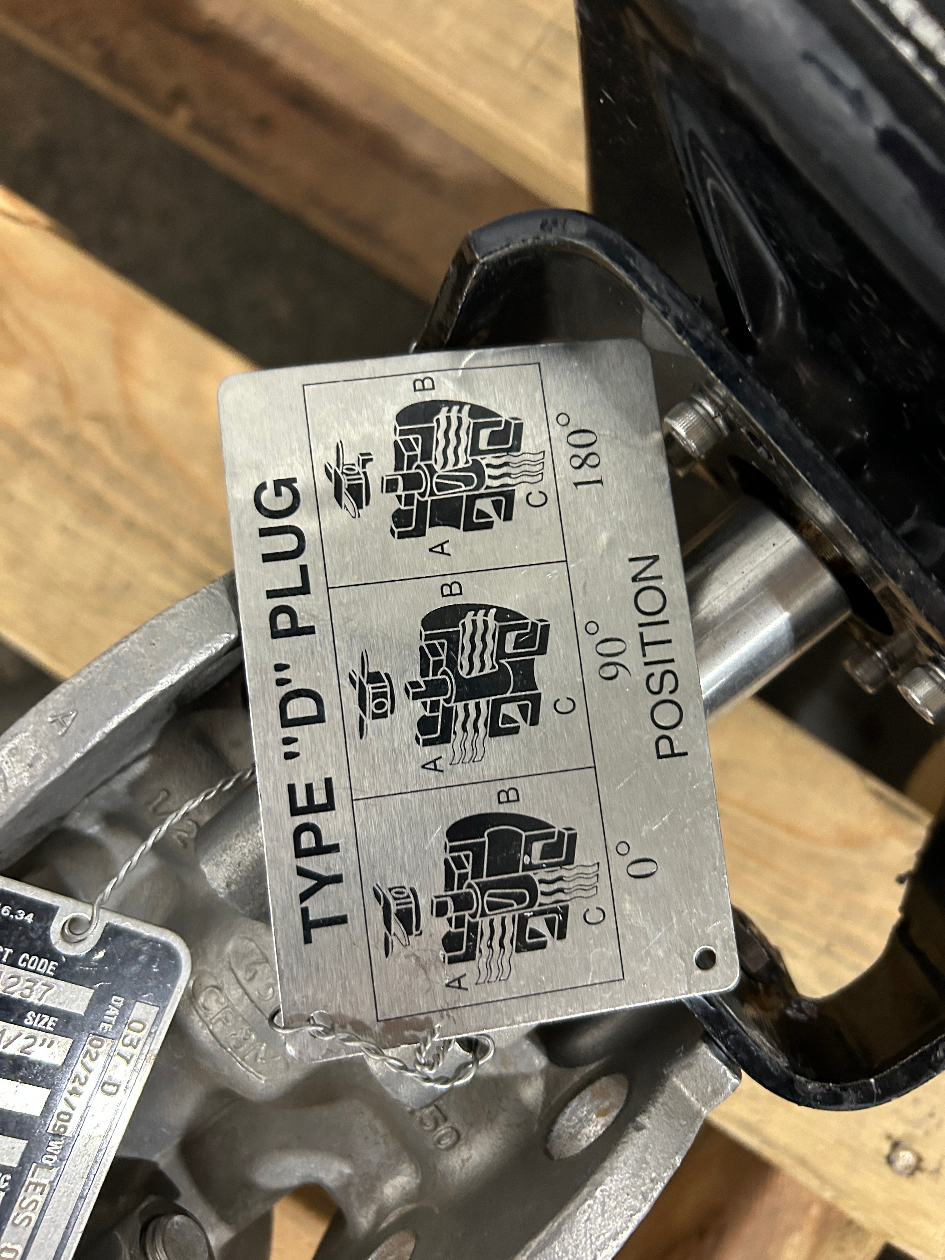 Worcester McCanna Series 75 Actuator 12 75 WD3120A 225 in.-lbs. Xomox 037D Valve