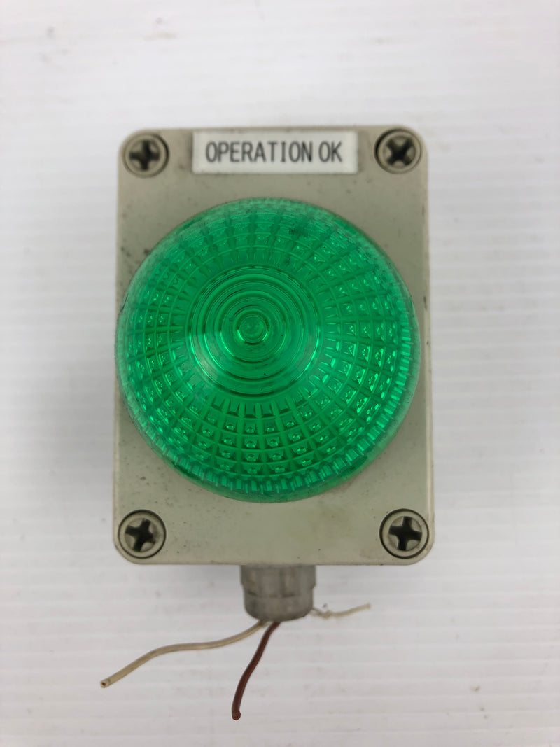 Idec HW1P-5Q4 Control Box with Green Indicator Light 24V 0.5W