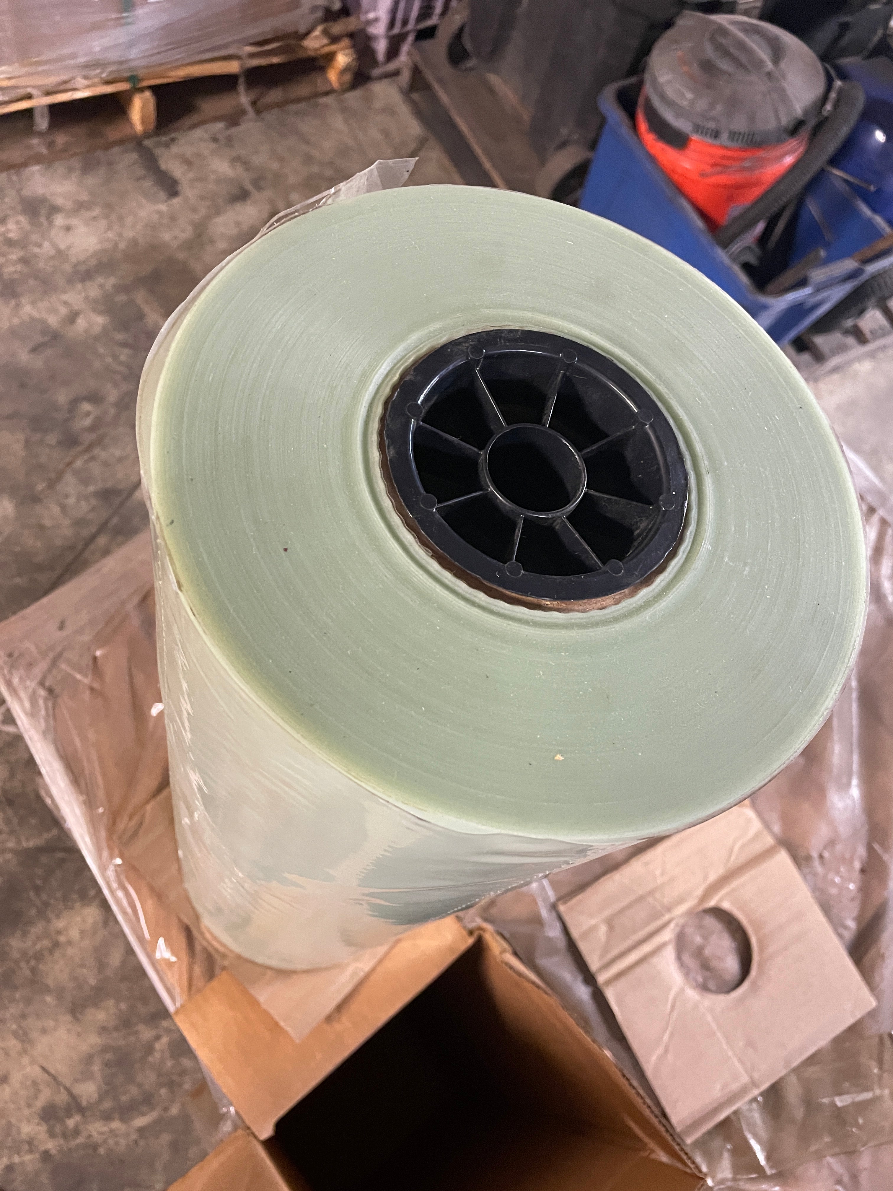 Clear Protective Film Roll 1050L 24" x 800' Plastic Sheeting Perf. at 6" 104323