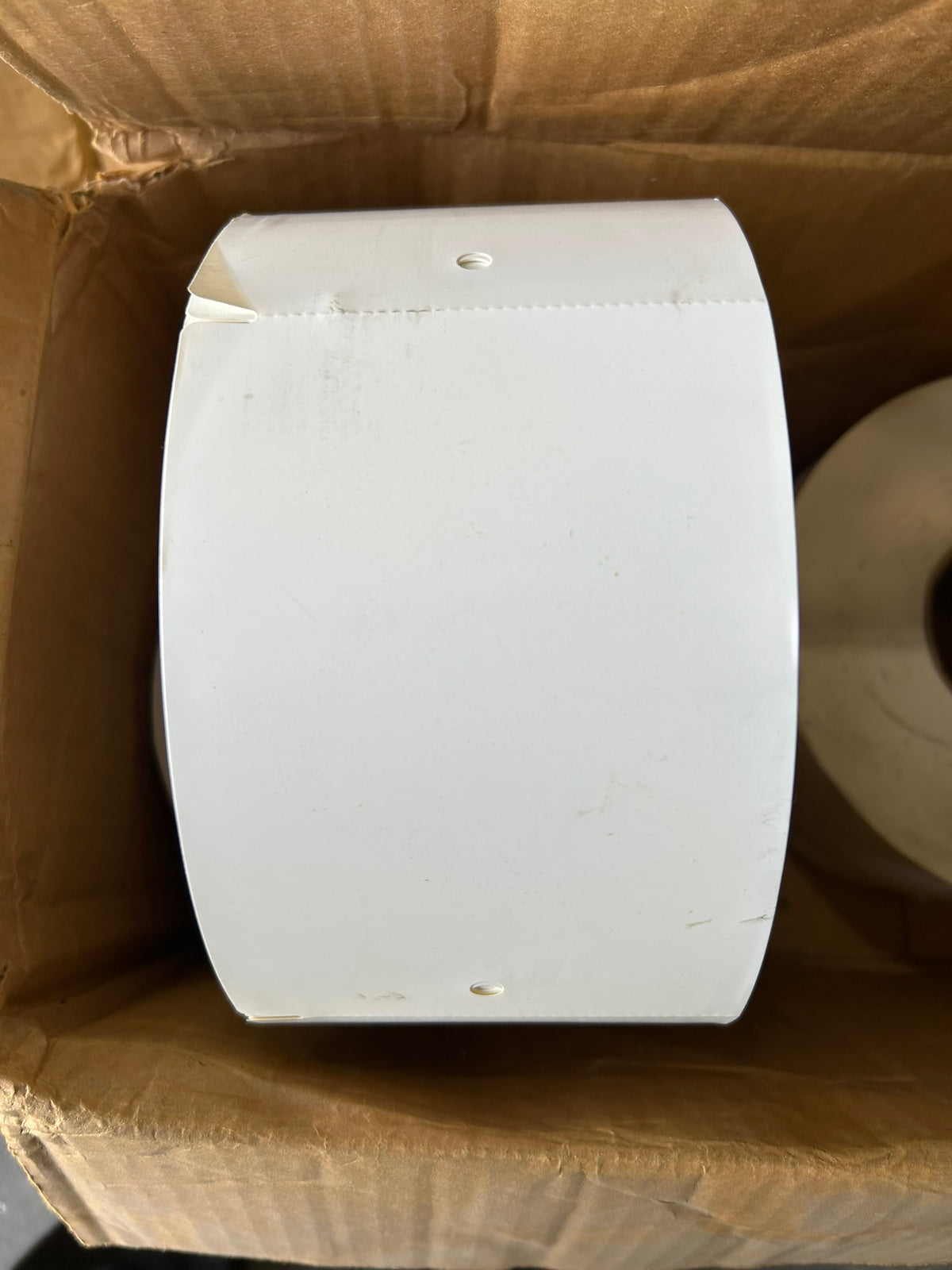 Industrial Perforated White Tag Stock Rolls 4" x 6" 1 Mil – Pallet of 51 Rolls