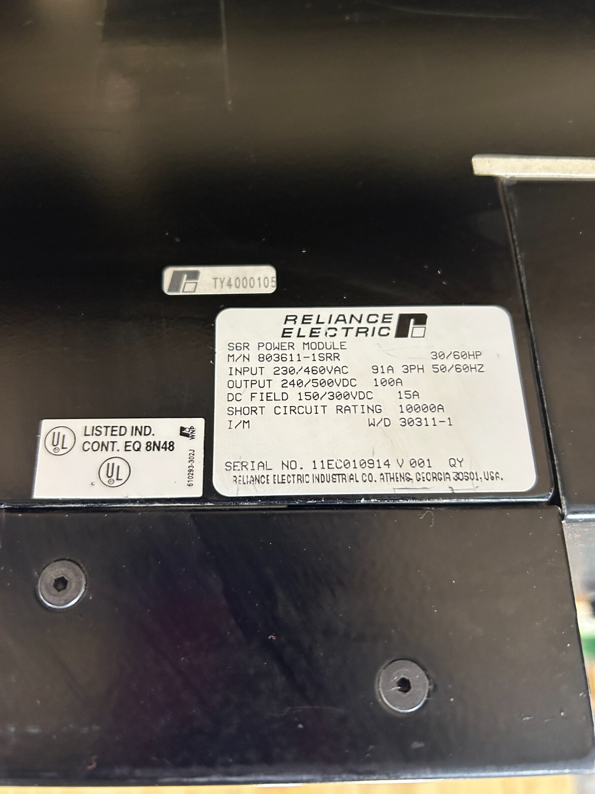 Reliance Electric 803611-1SRR AutoMax DC Power Module S6R 805401-1R 30/60HP