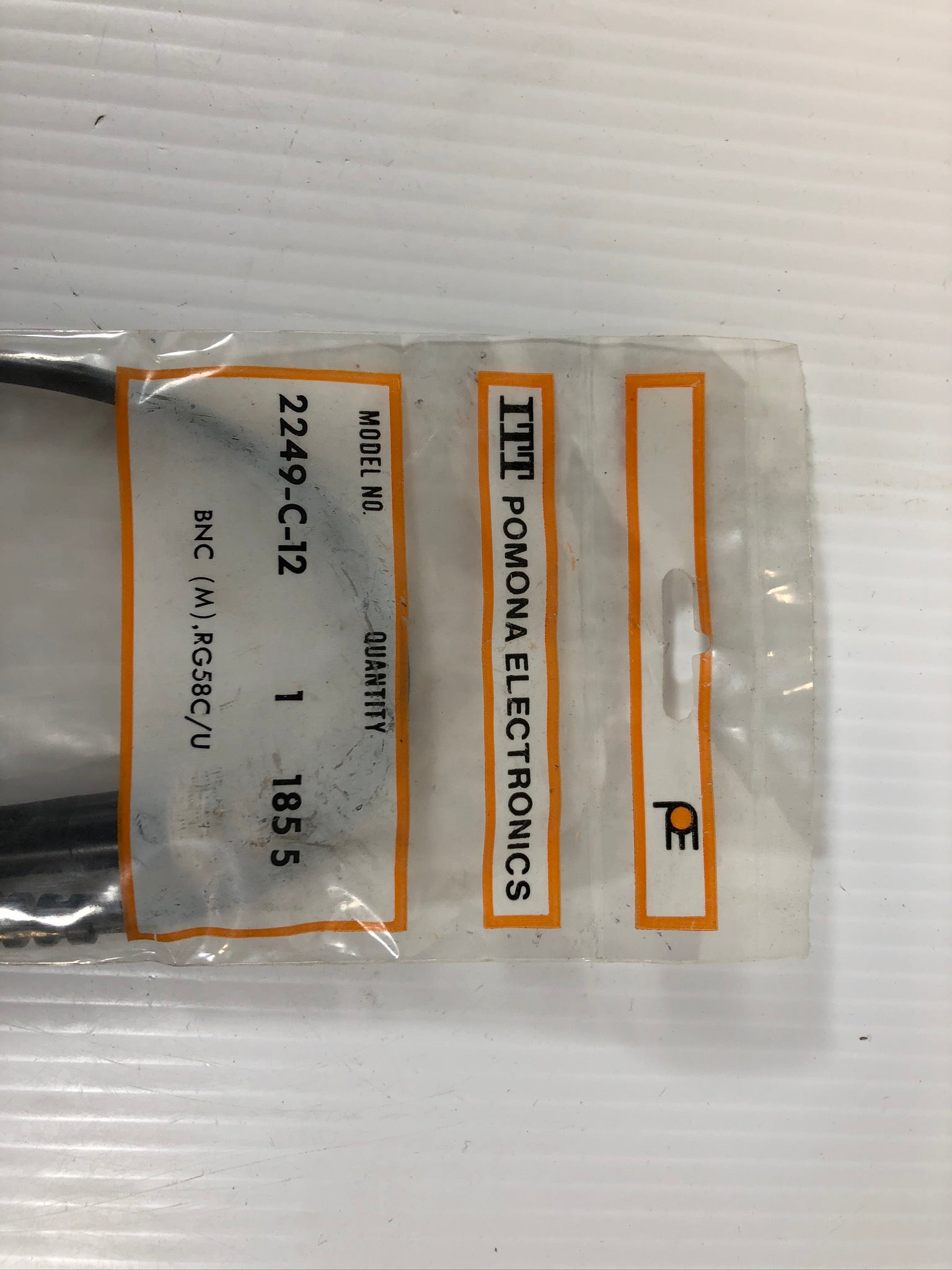 ITT Pomona Electronics 2249-C-12 Cable Wiring Assembly BNC (M) RG58C/U