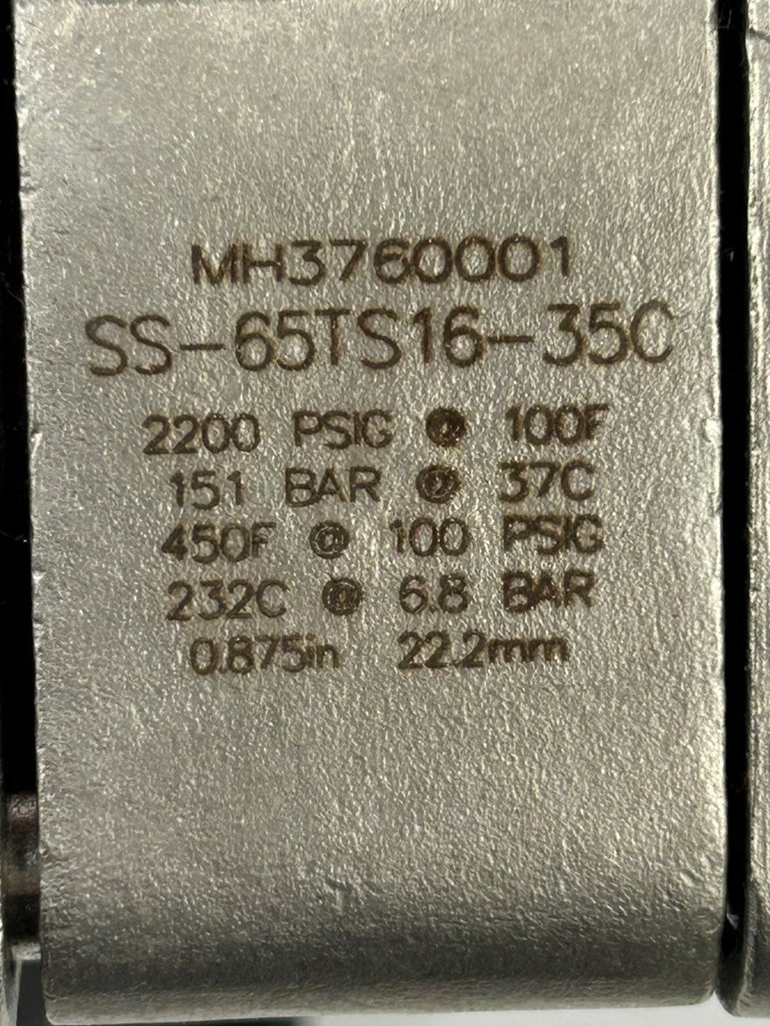 Swagelok 155 SR Pneumatic Actuator 200 PSI 90° Spring Return MH3760001