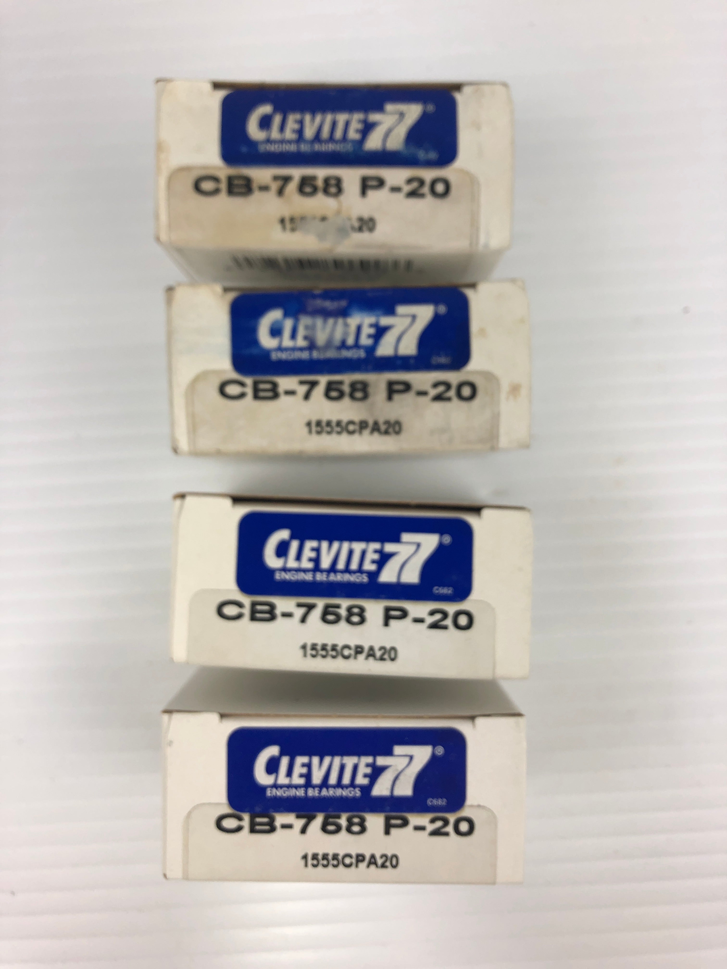 Clevite CB758P20 Engine Connecting Rod Bearing Pair CB-758 P-20 - Lot of 4