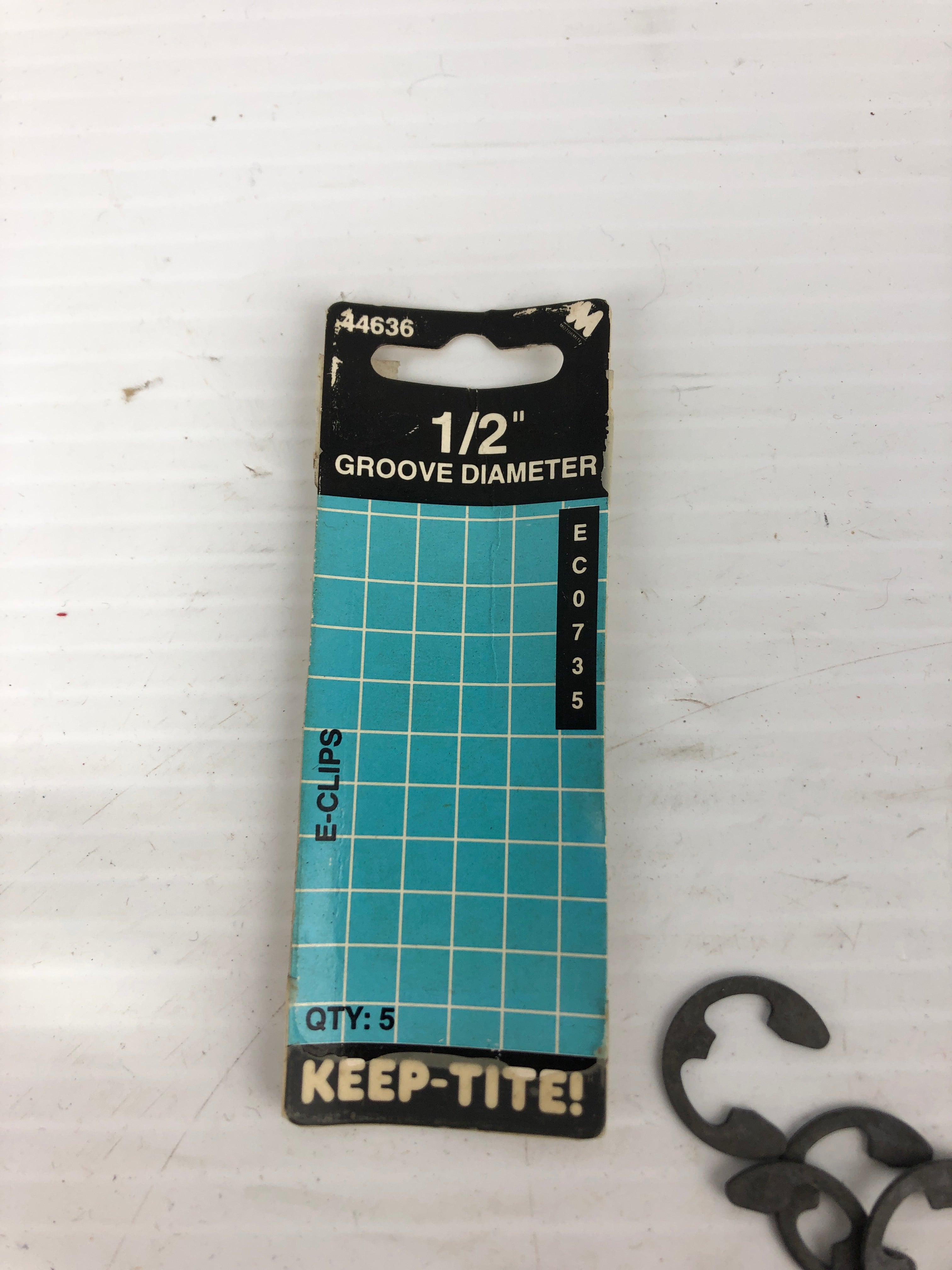Motormite 44636 1/2" Groove Diameter E-Clips - Lot of 25
