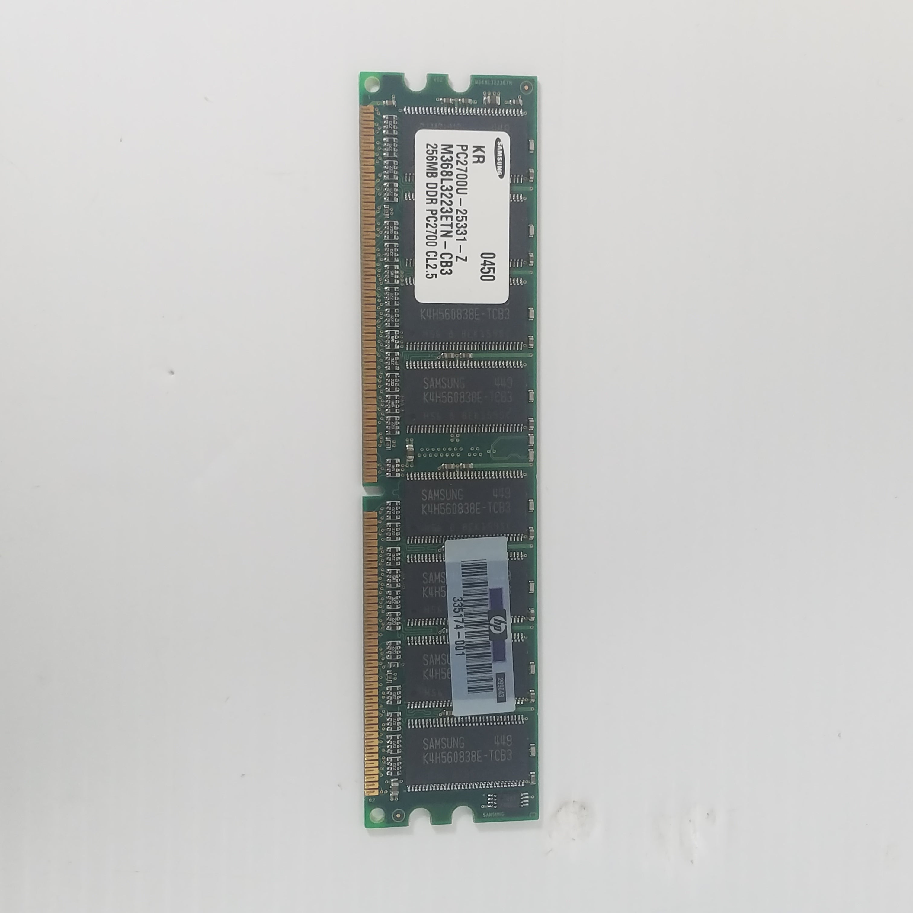Samsung 256MB PC2700U-25331-Z M368L3223ETN-CB3