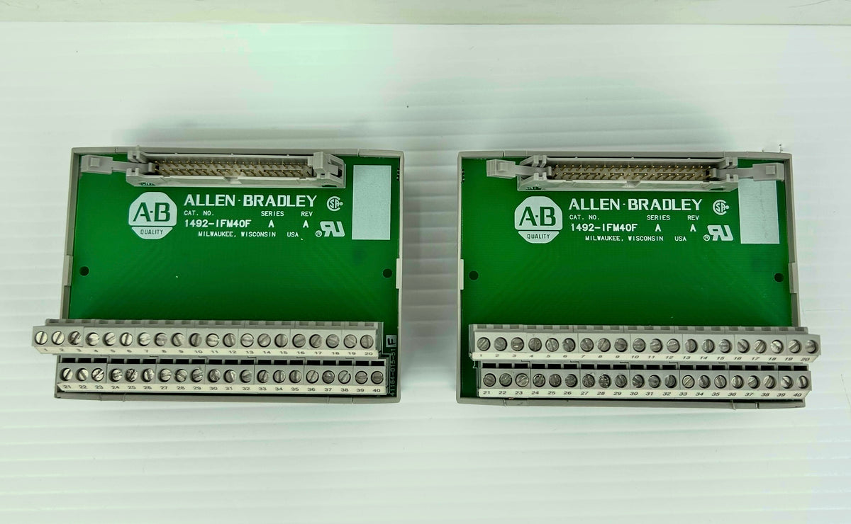 Allen-Bradley 1492-IFM40F Interface Module Series A Rev A - Lot of 2
