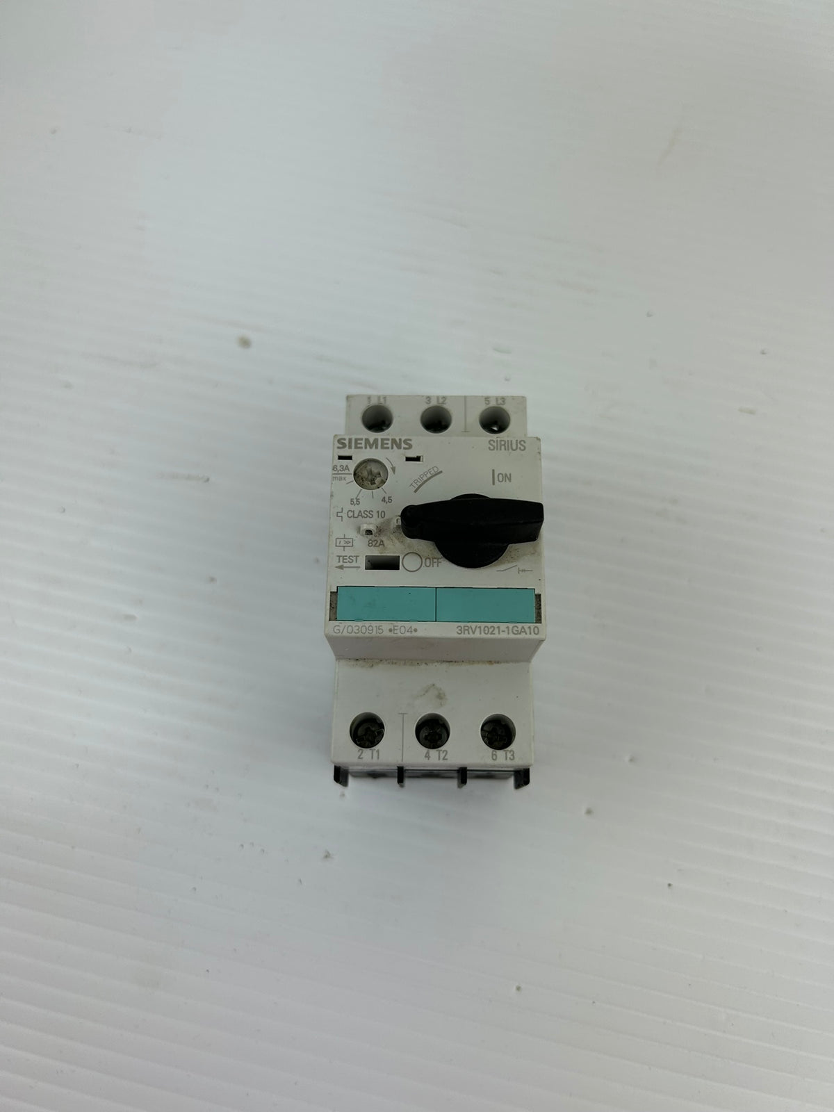 Siemens SIRIUS 3RV1021-1GA10 Motor Starter Protector 4.5-6.3A Class 10