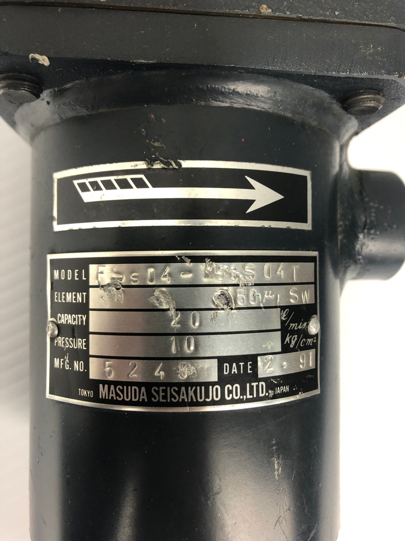 Masuda Seisakujo FSS04-150S04T 10kg/cm Pressure 20L/min Capacity