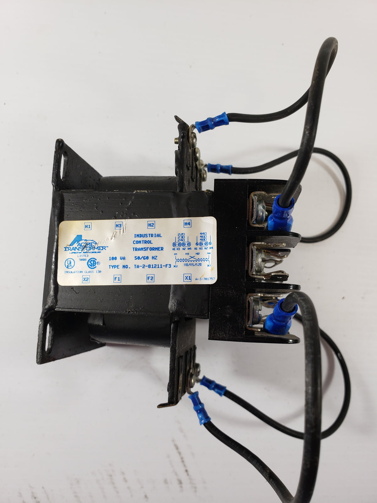 Acme Control Transformer TA-2-81211-F3 100 VA 50/60 HZ
