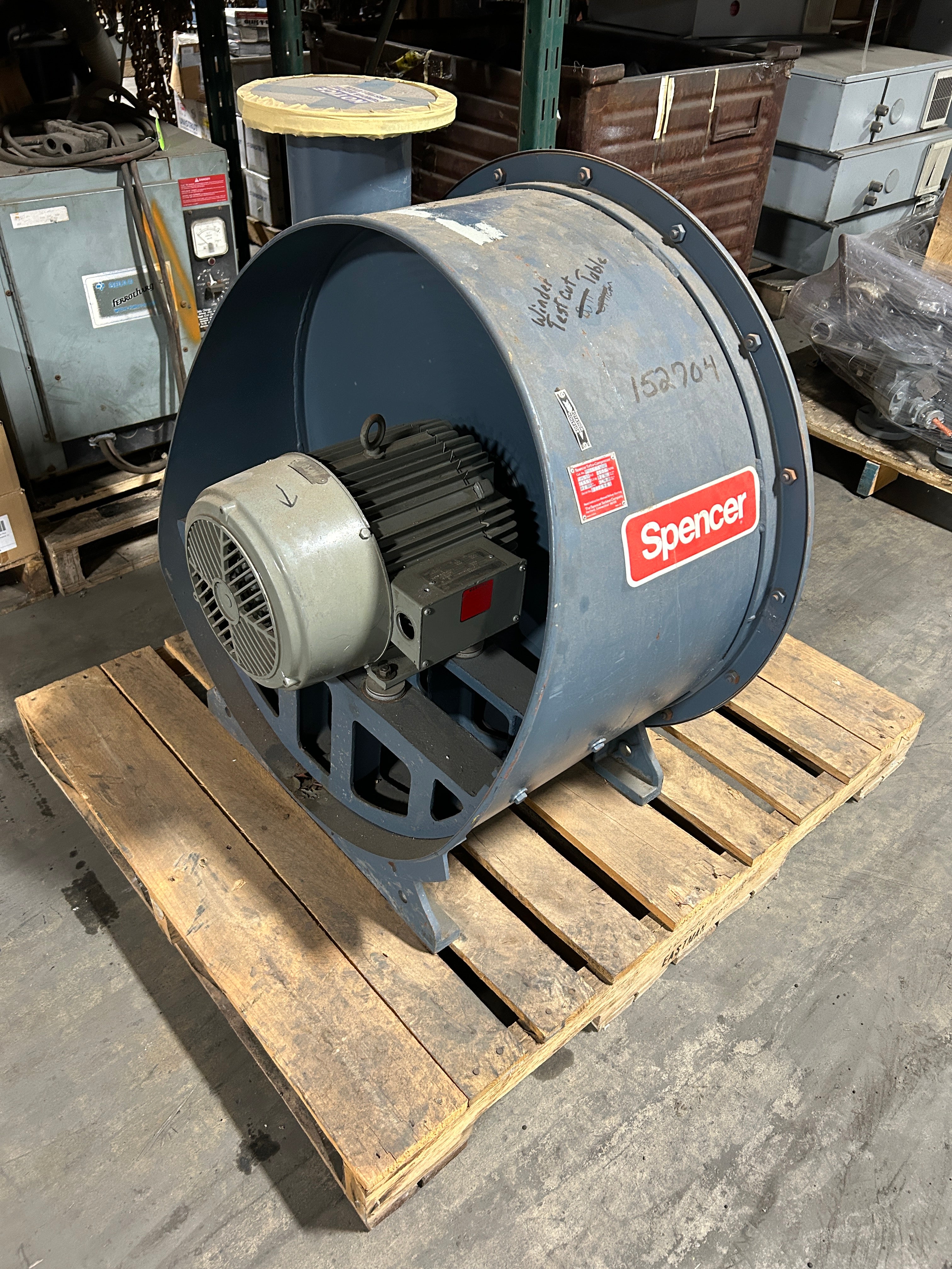 Spencer 1505 Turbo Compressor Blower 7.5HP 3500RPM 450 CFM w/ US Electric Motor