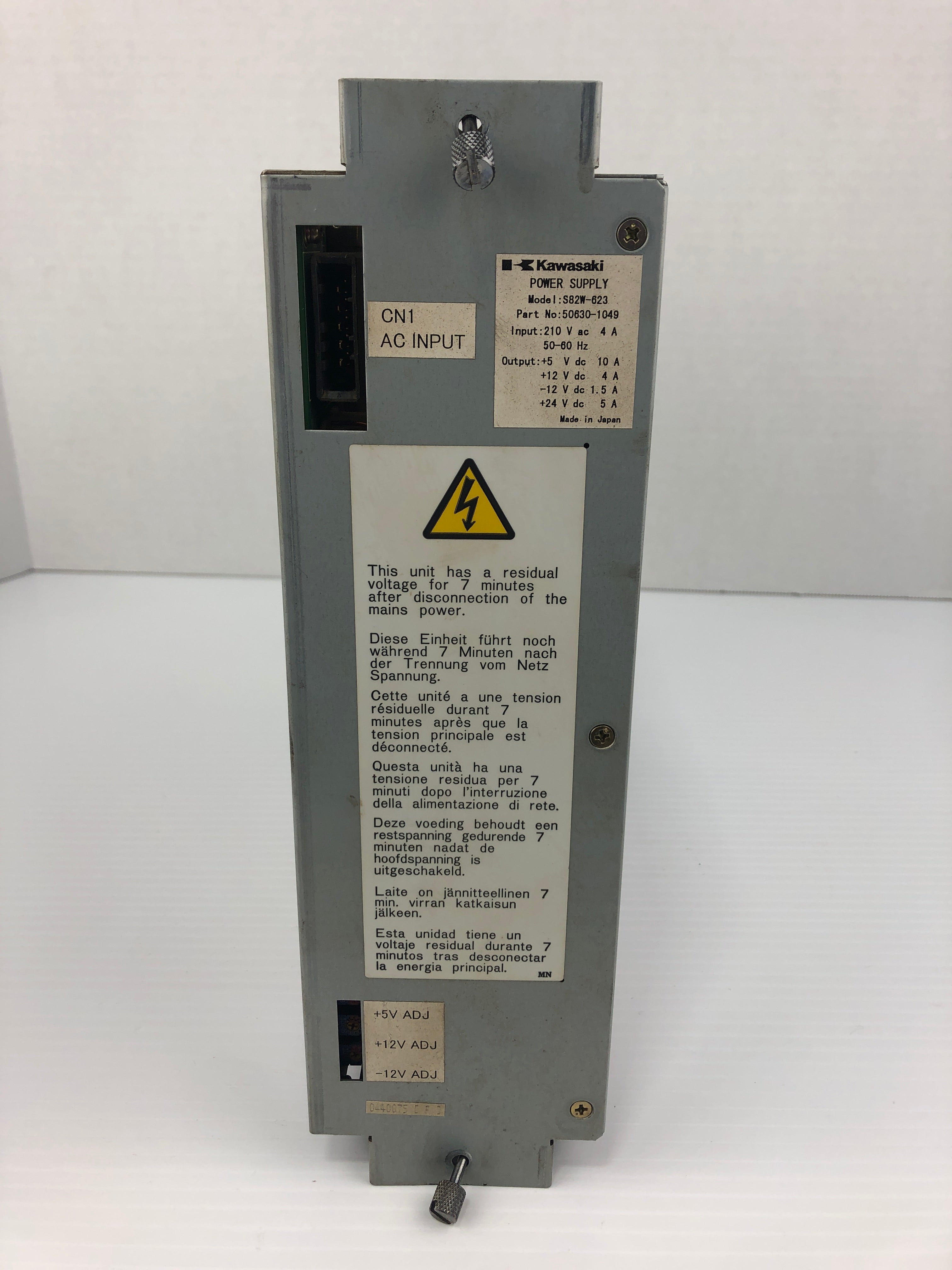 Kawasaki S82W-623 Power Supply 210V 10A 50/60Hz