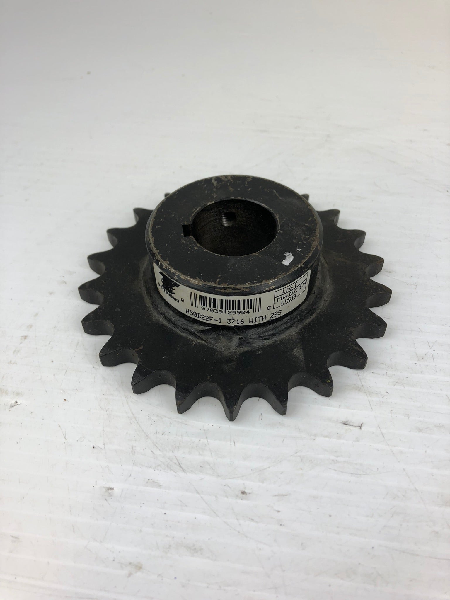 Tsubaki H50B22F-1 3/16" Roller Chain Sprocket