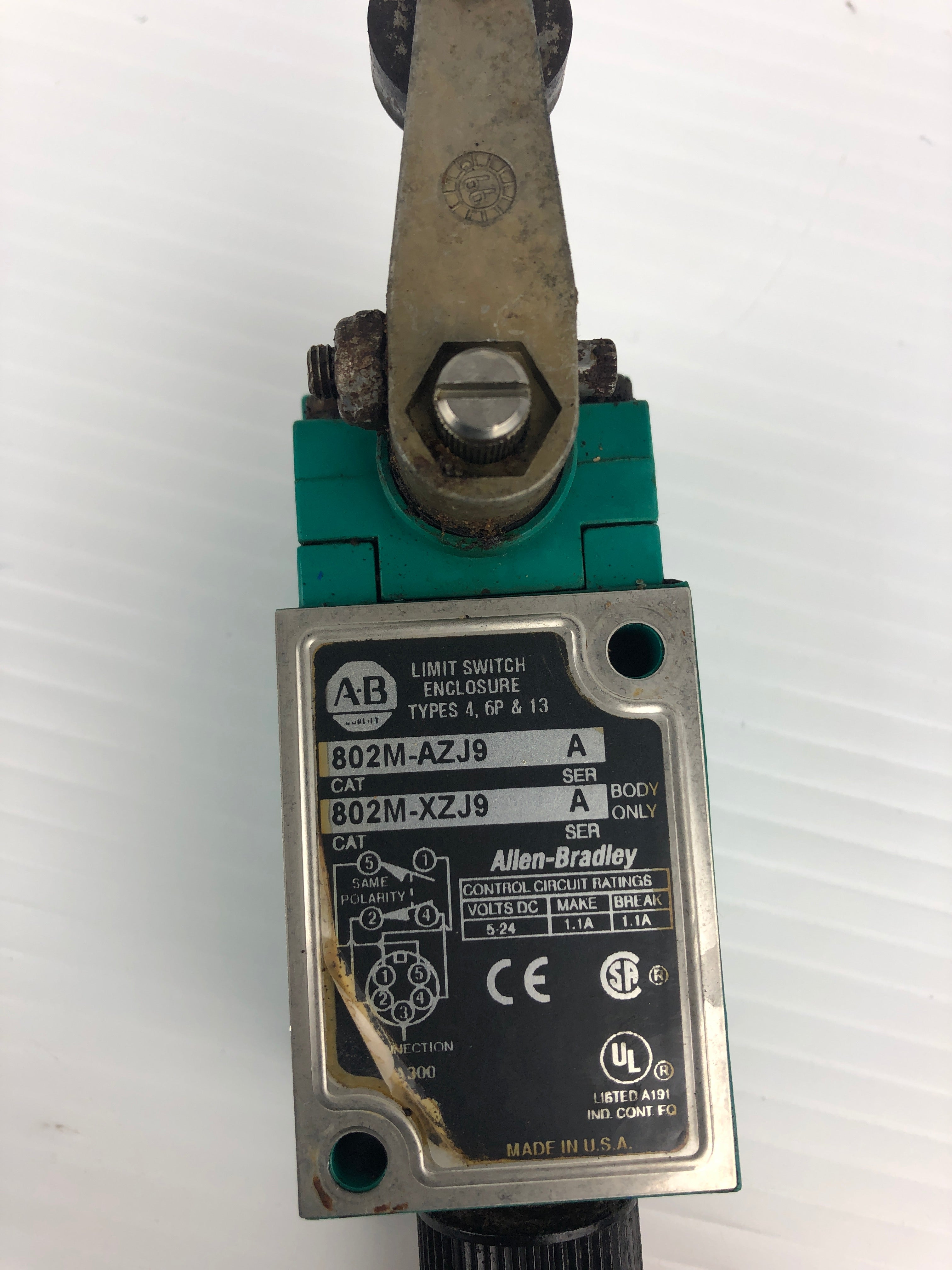 Allen Bradley 802M-AZJ9 Series A Limit Switch Enclosure 802M-XZJ9 Series A