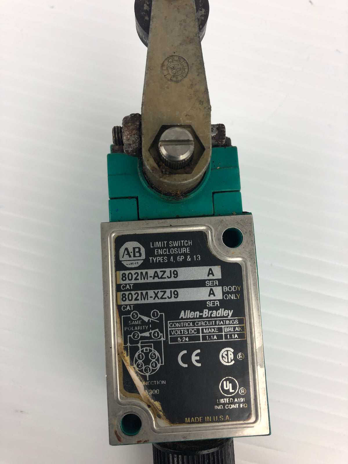 Allen Bradley 802M-AZJ9 Series A Limit Switch Enclosure 802M-XZJ9 Series A