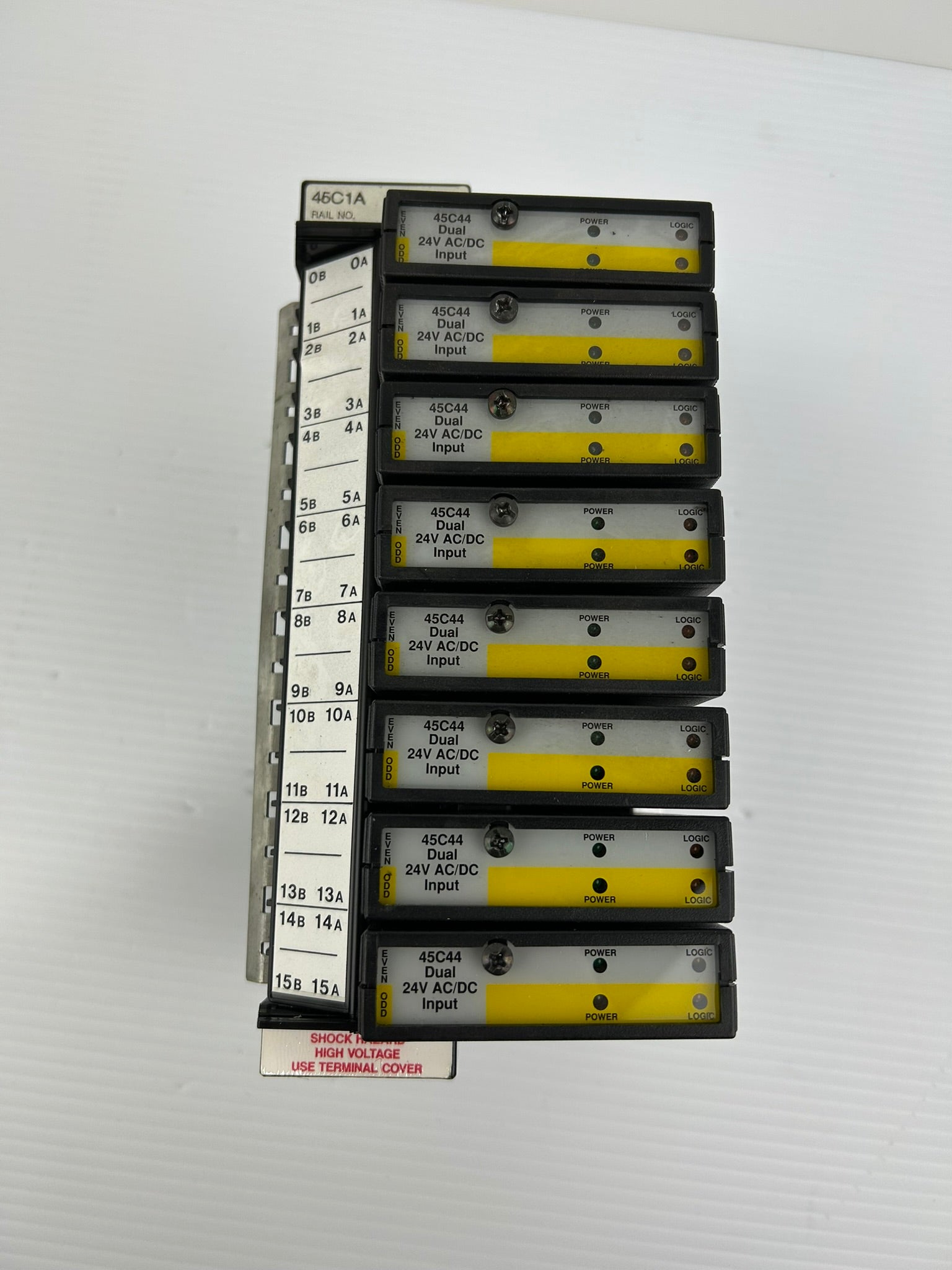 Reliance Electric Automate 45C1A Programmable Controller with (8) 45C44 Modules