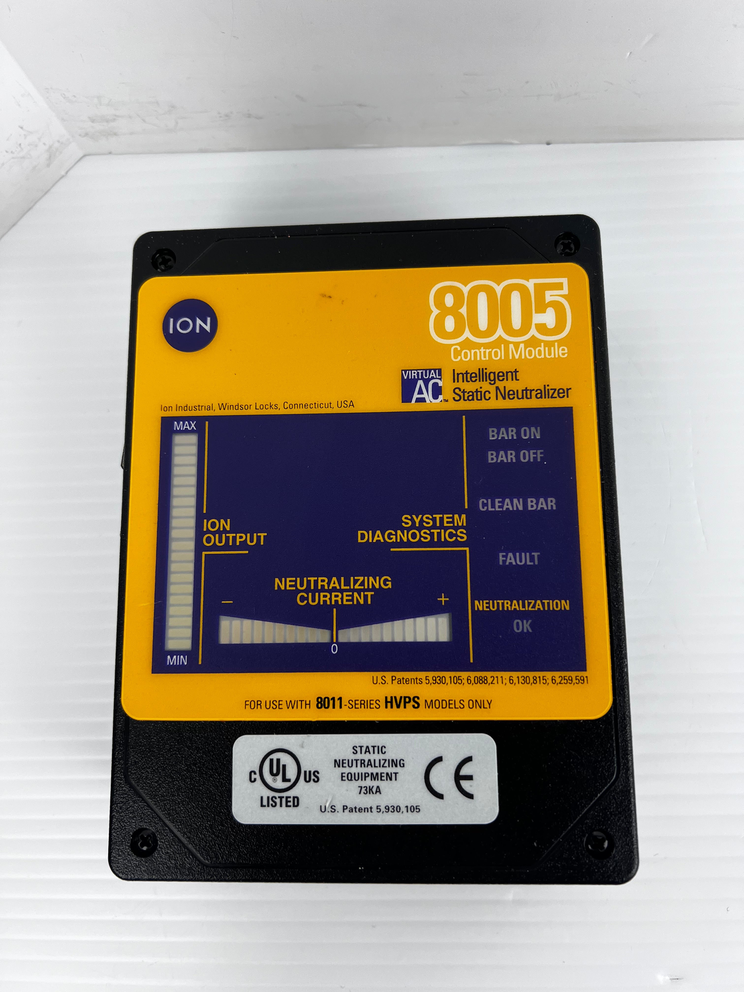 ION 91-8005 Intelligent Static Neutralizer 8005 Control Module Rev A 24VAC 0.6A