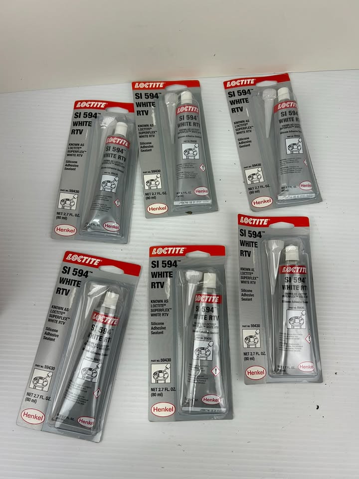 Loctite 59430 SI 594 White RTV 2.7 FL Oz Use By 7/2021 - Lot of 6