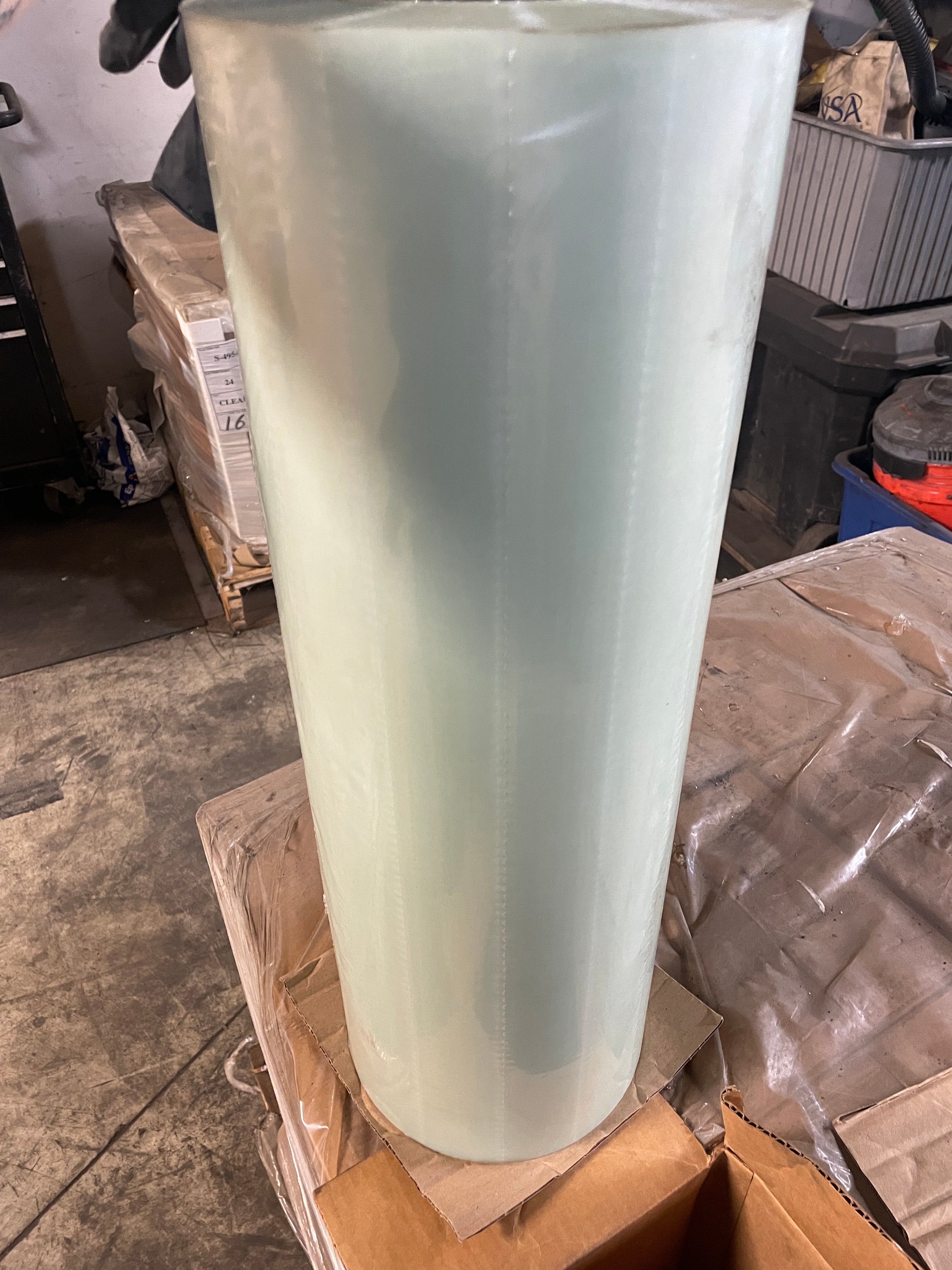 Clear Protective Film Roll 1050L 24" x 800' Plastic Sheeting Perf. at 6" 104323