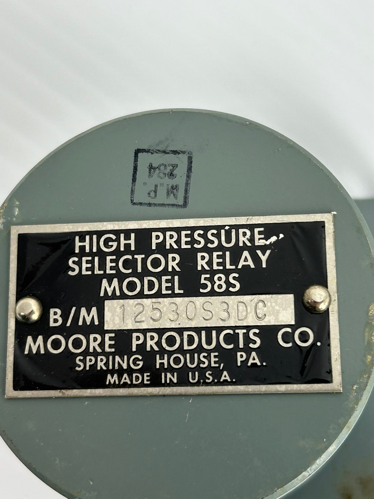 Moore Products 58S High Pressure Selector Relay 12530S3DC