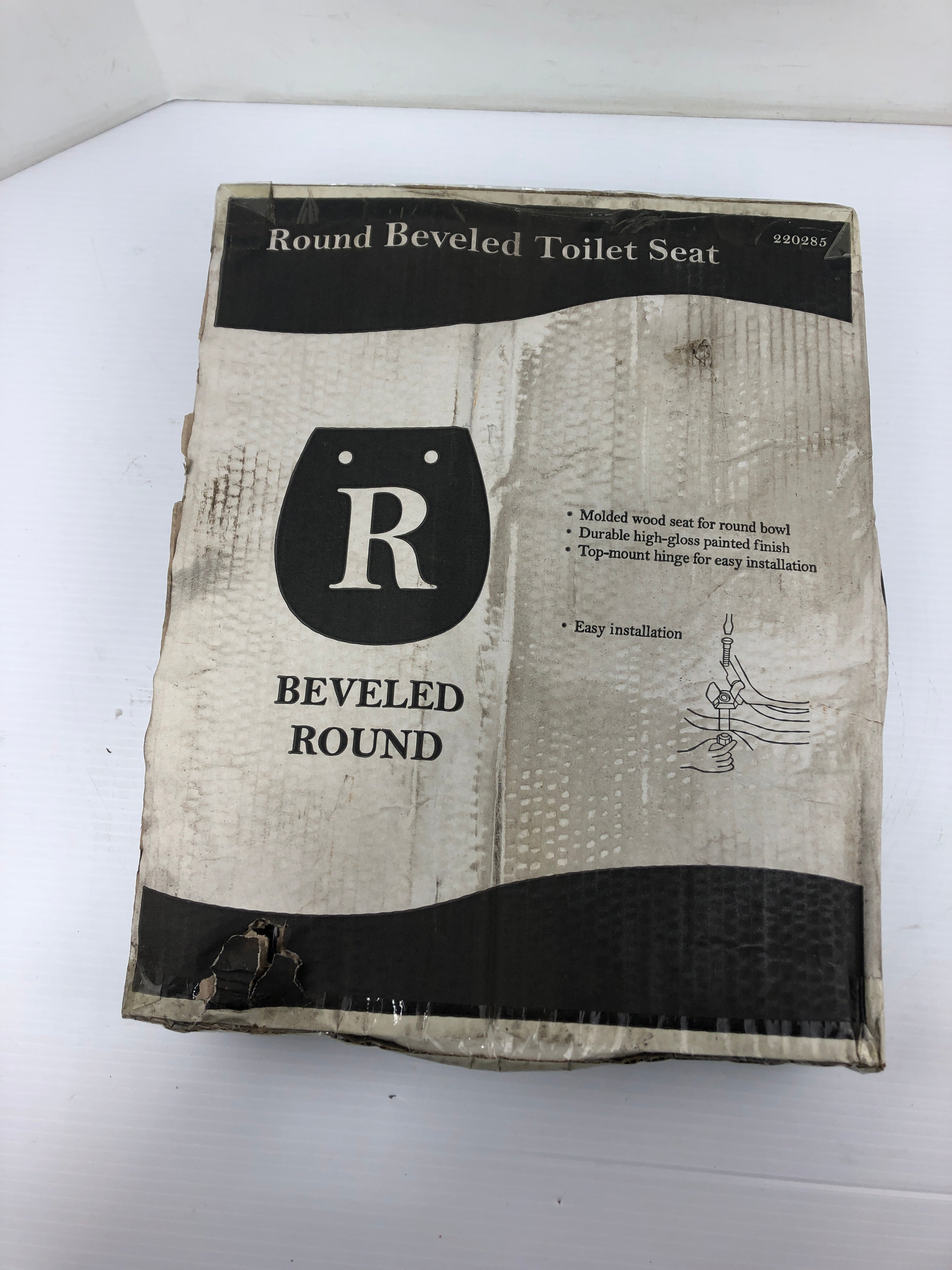 True Value 220285 Round Beveled Toilet Seat