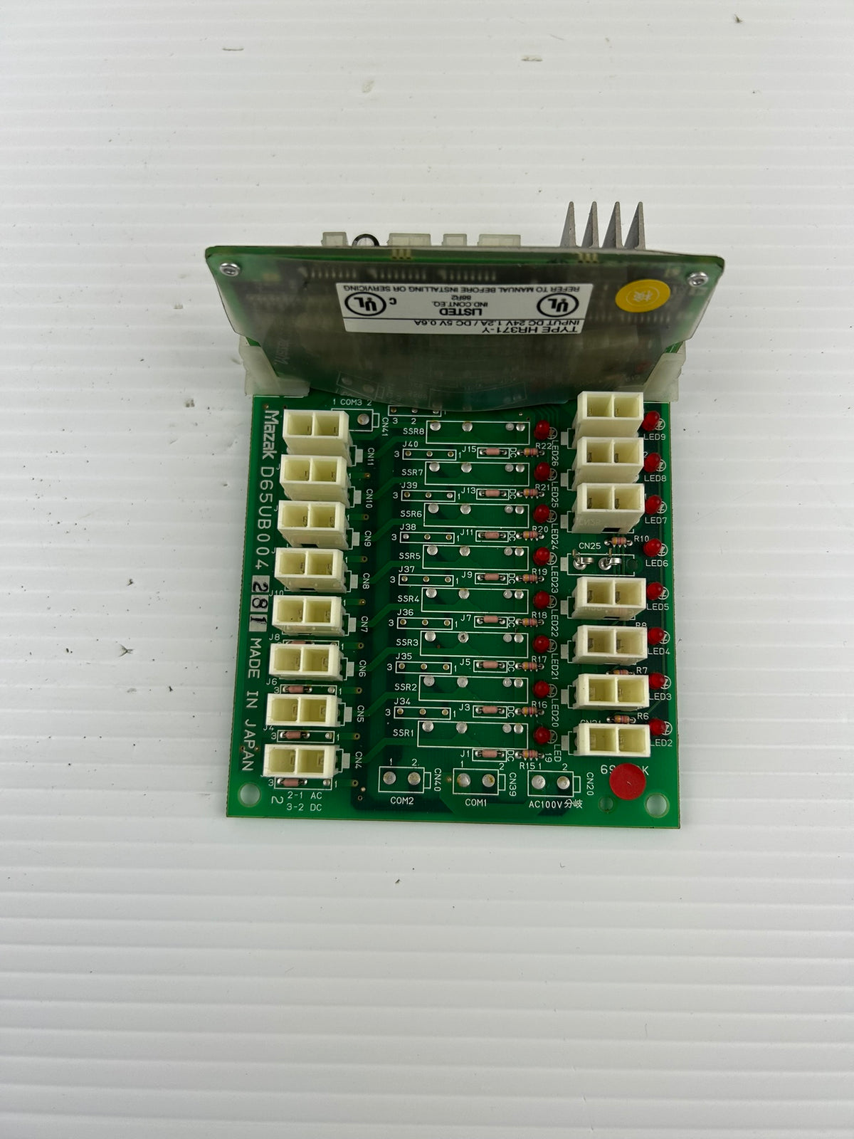 Mazak D65UB004 281 CNC Circuit Board PCB with HR371-Y I/O Card Module