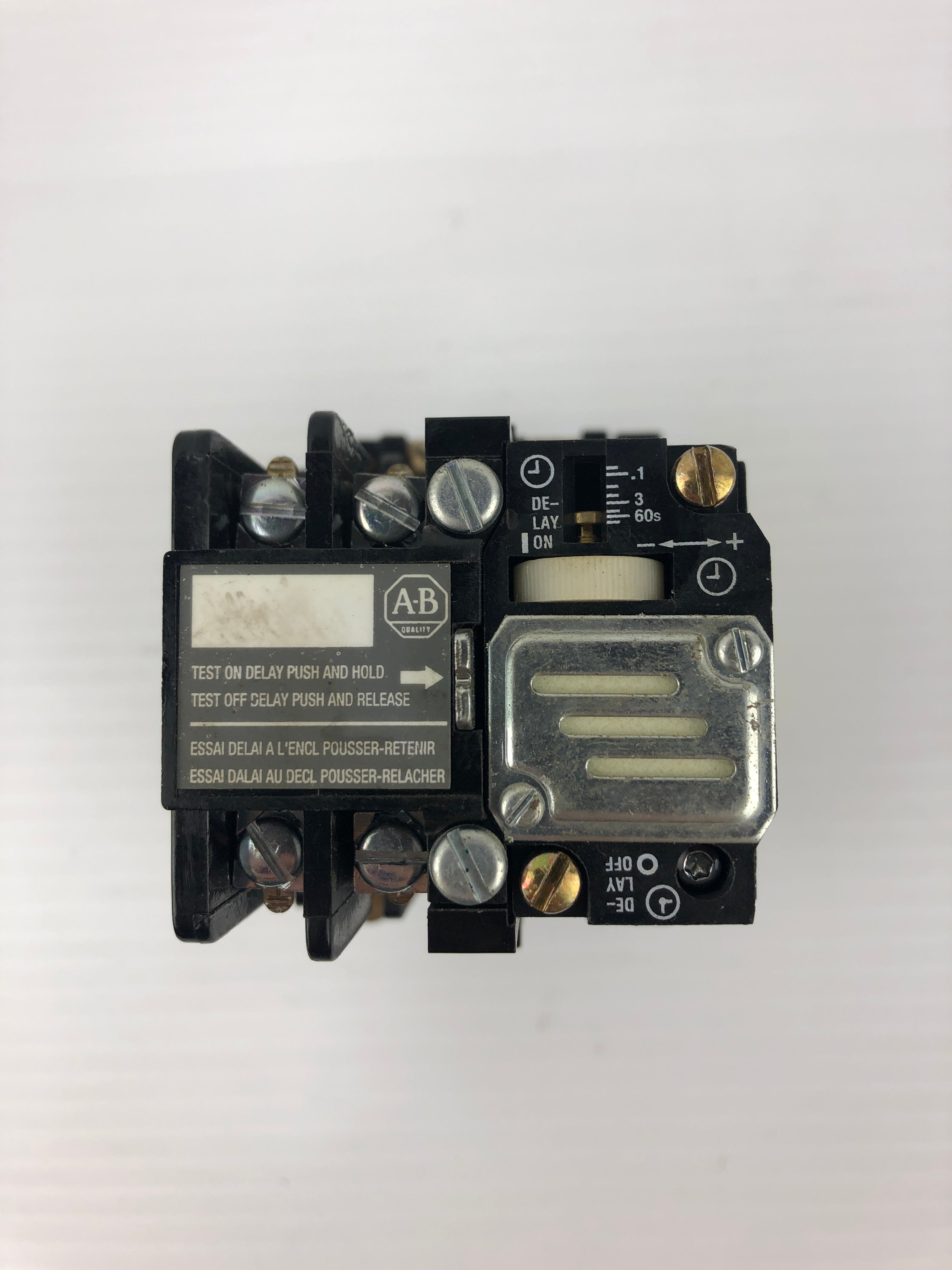 Allen-Bradley 700-N400A1 Relay Series C with 700-NT Pneumatic Time Delay Unit