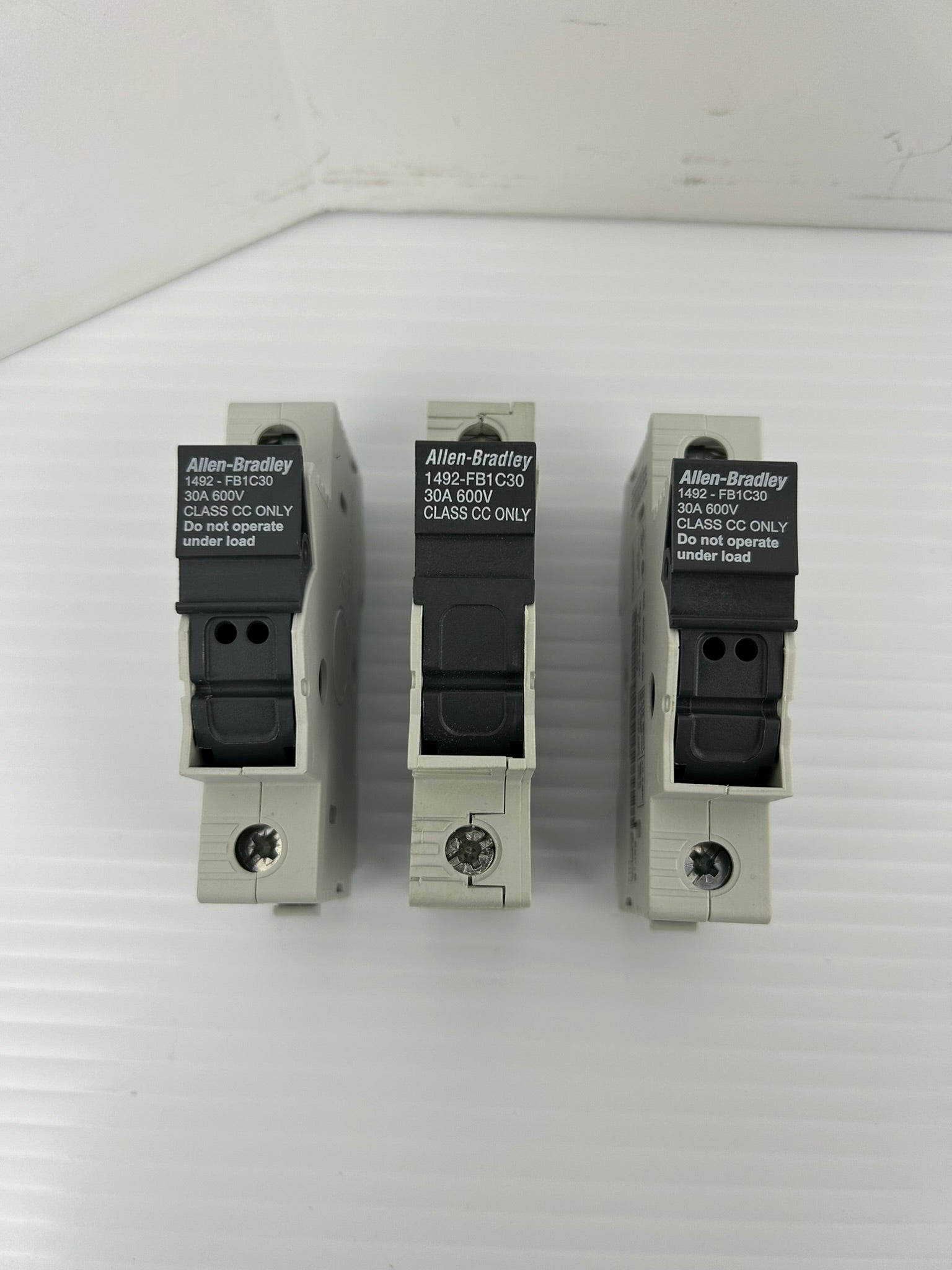 Allen-Bradley 1492-FB1C30 Fuse Holder Series B 600V 30A 1P - Lot of 3