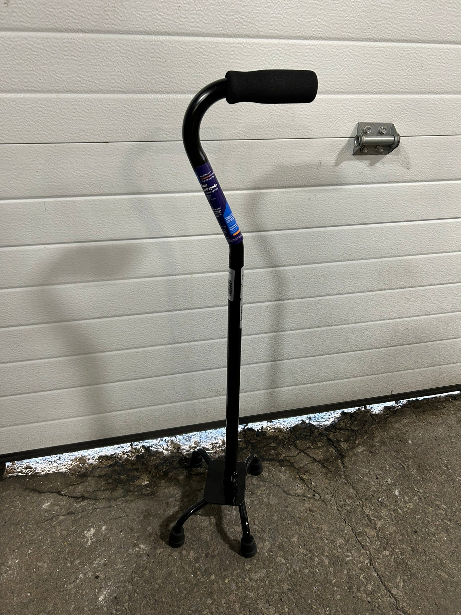 Medline MDS86222H1 Quad Cane Black - Max Weight 300 LB