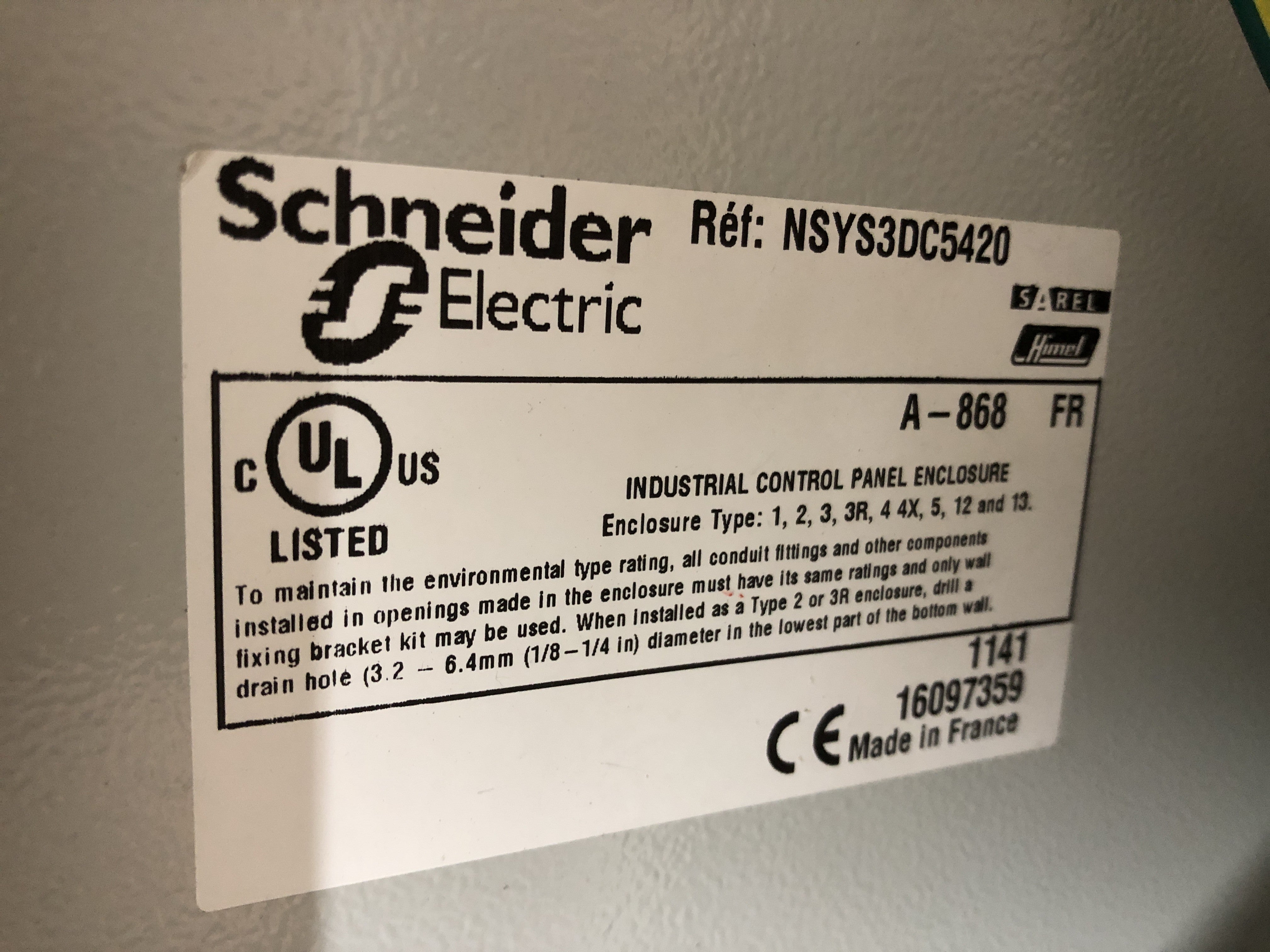 Schneider Electric NSYS3DC5420 Electrical Enclosure with Plus CS5 Power Supply
