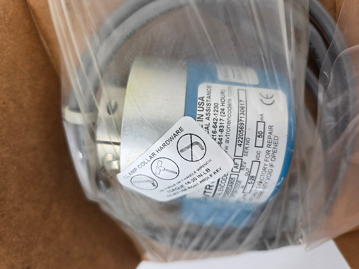 Avtron HS25A Hollow Shaft Incremental Rotary Encoder 28V Nidec HS25AY1CWE0DA905
