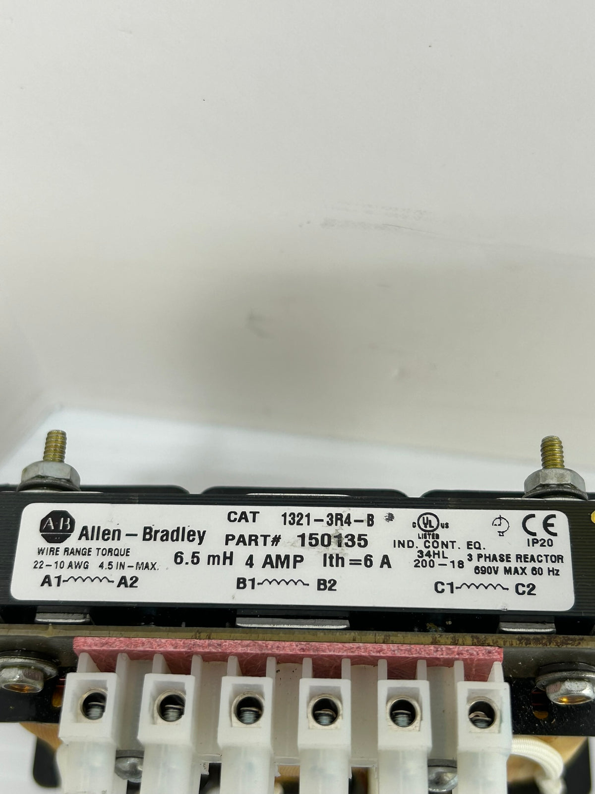 Allen-Bradley 1321-3R4-B Reactor 150135 690V 3PH