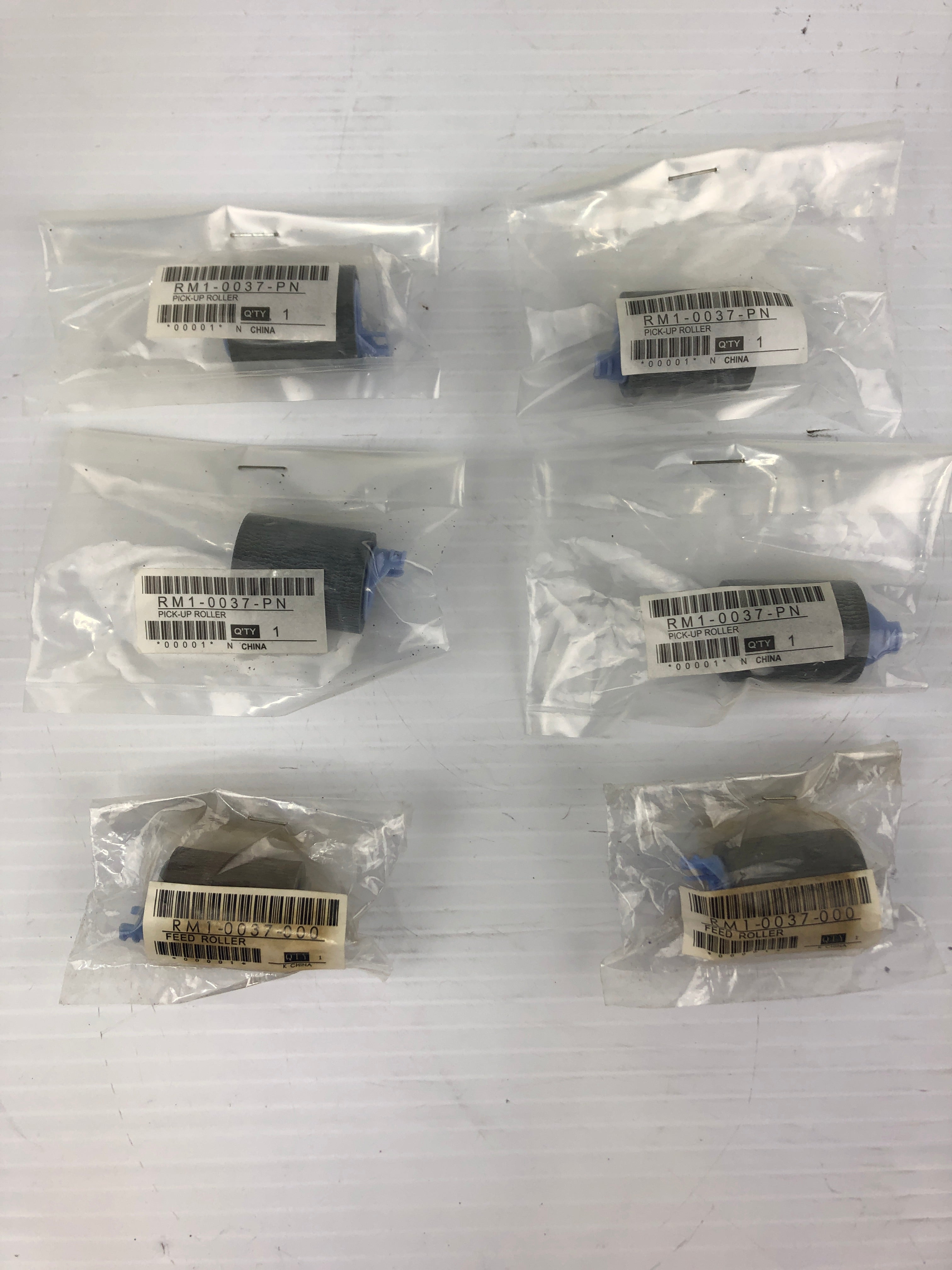 HP LaserJet RM1-0037-PN Printer Feed Roller Maintenance Pick-Up Roller Lot of 6