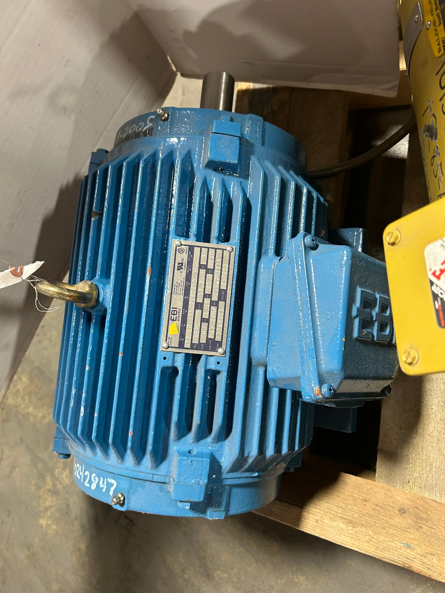 EBI Electric RTT AC Electric Motor 10 HP 1780 RPM 215T Frame 3 PH 60 Hz