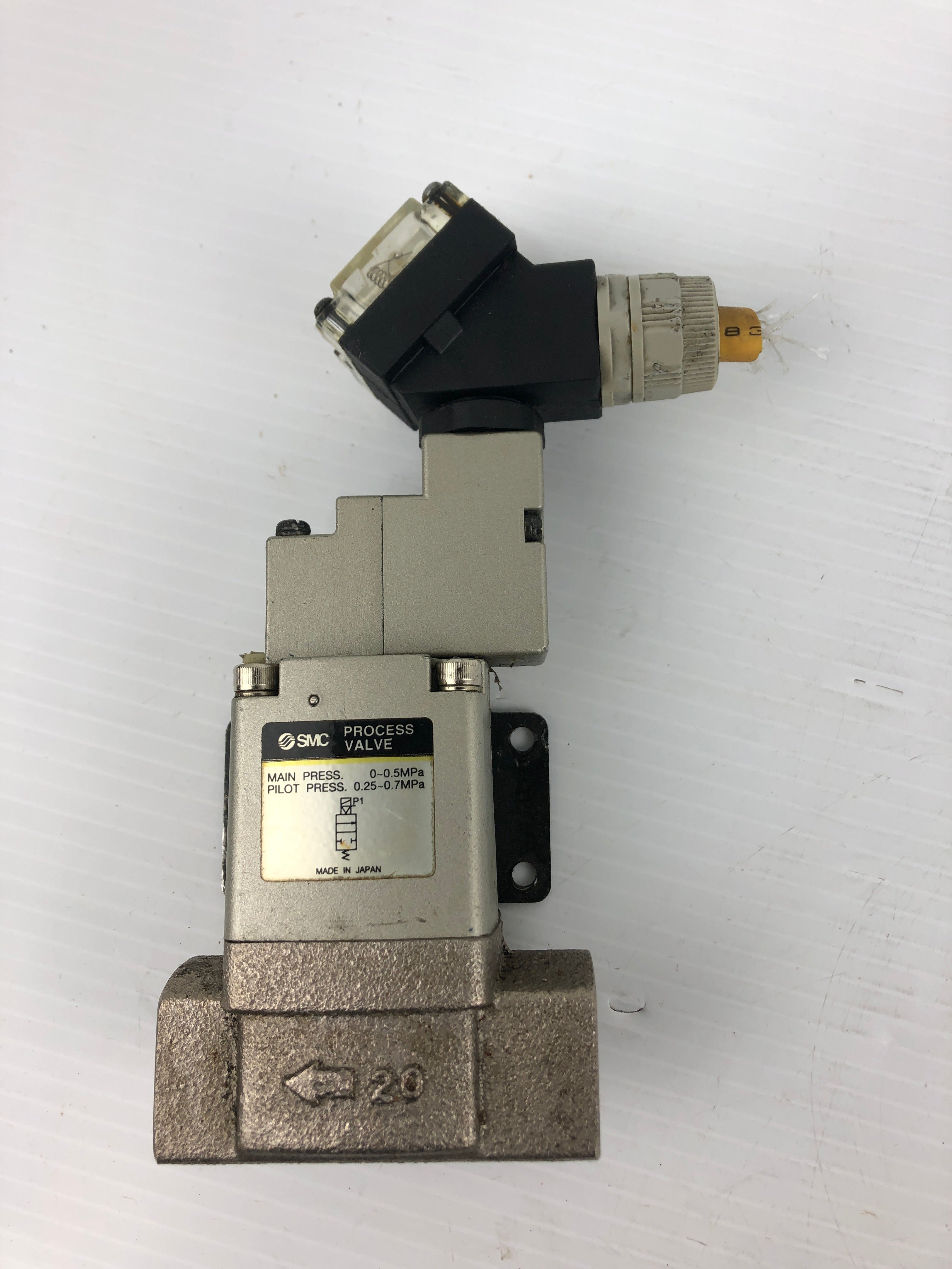 SMC VO307-1DZ Solenoid Valve with Process Valve 100VAC 50/60 Hz