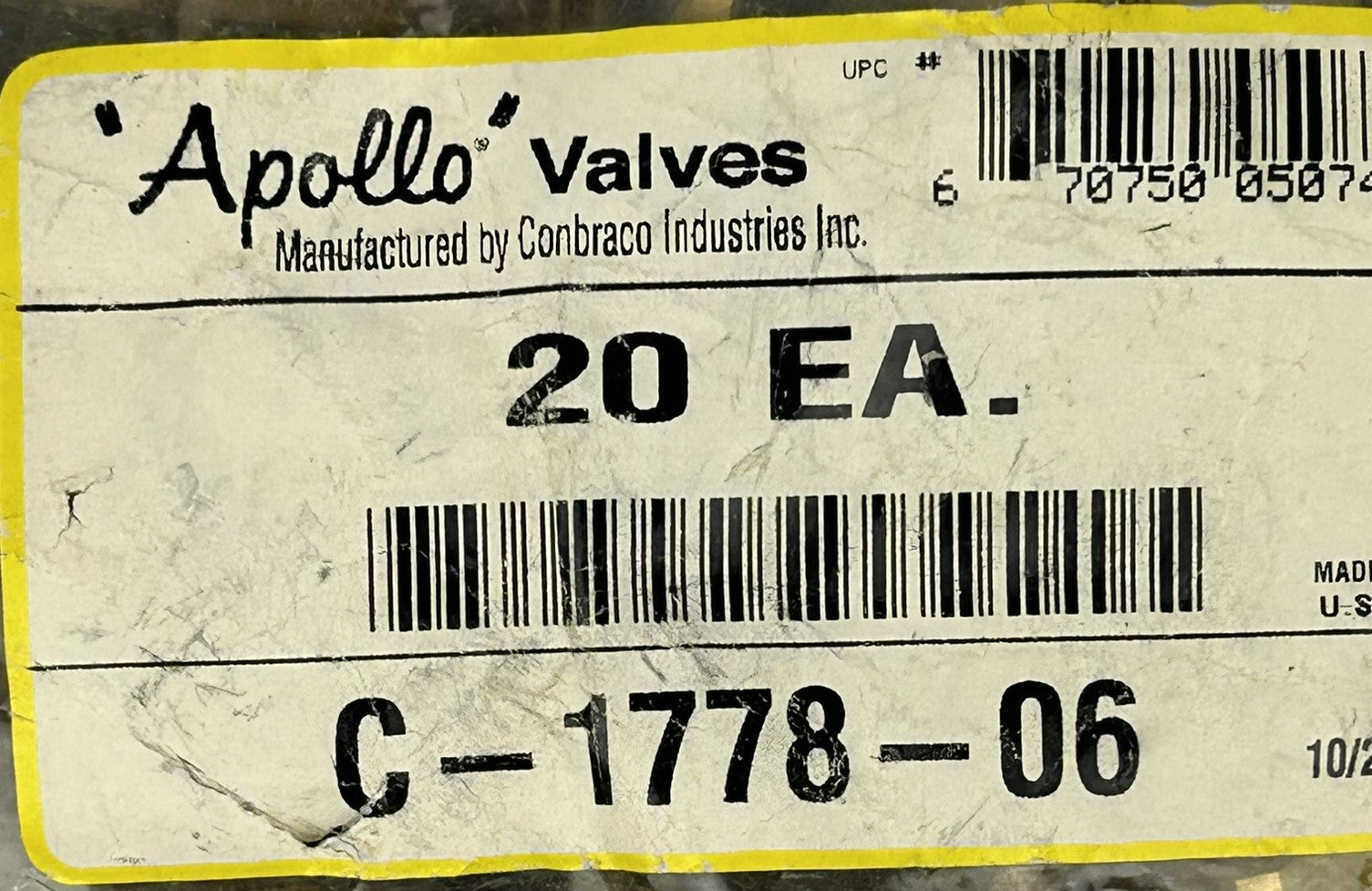 Apollo Valves C177806 Union Nut C-1778-06 - Bag of 17