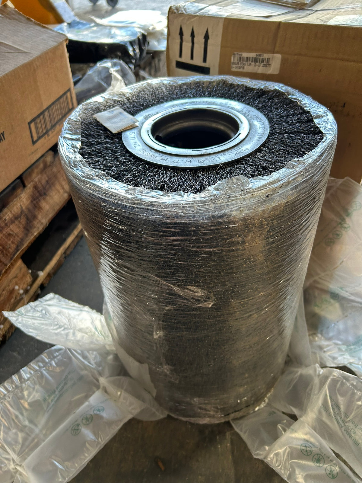 Weiler 07343 Crimped Wire Wheel Brush 12" Wide x 3-1/4" ID CAB728 728F/46 30106