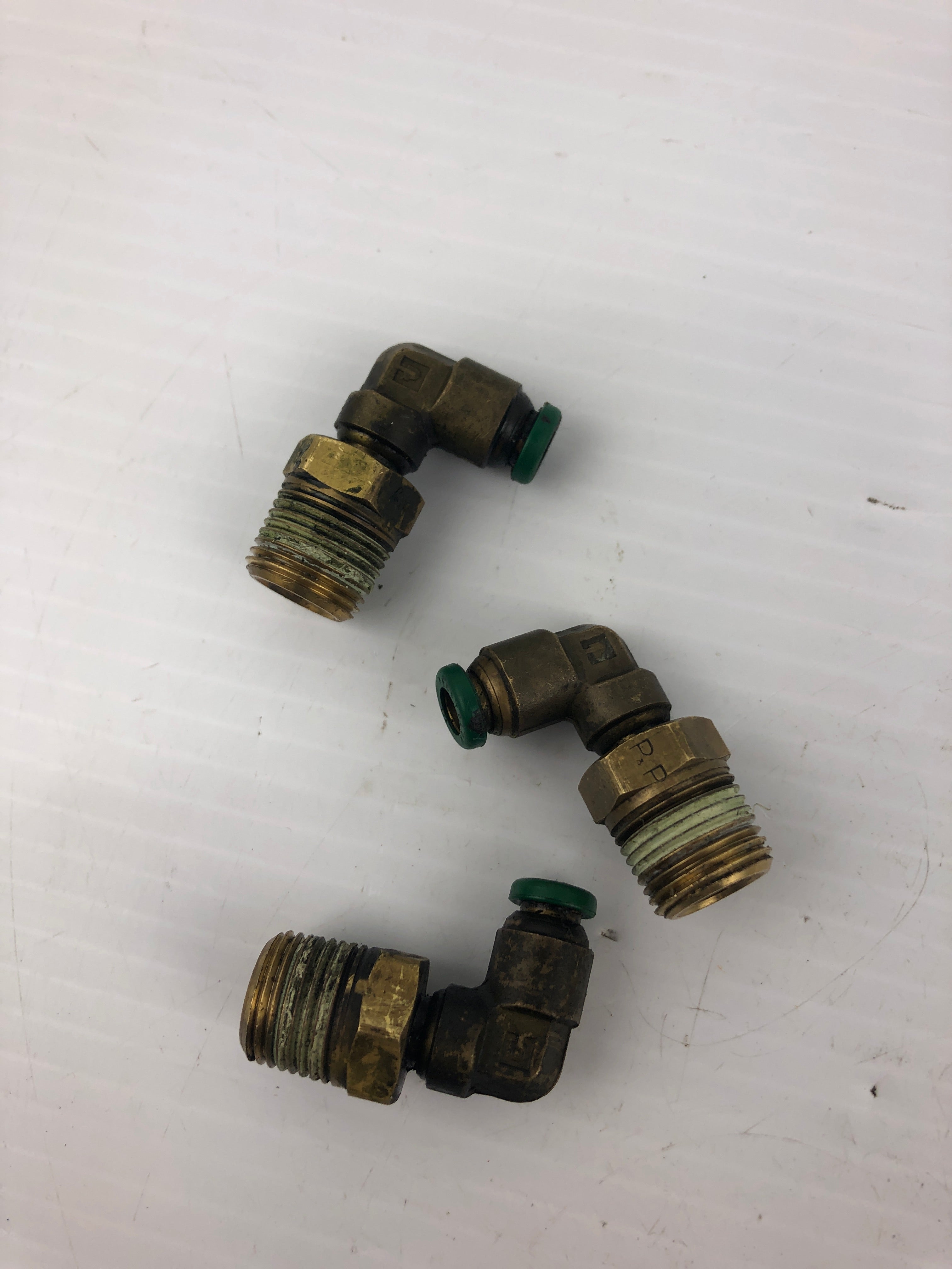Parker Push to Connect Female to Male Fitting 3/8" ID 18 Gauge - Lot of 3
