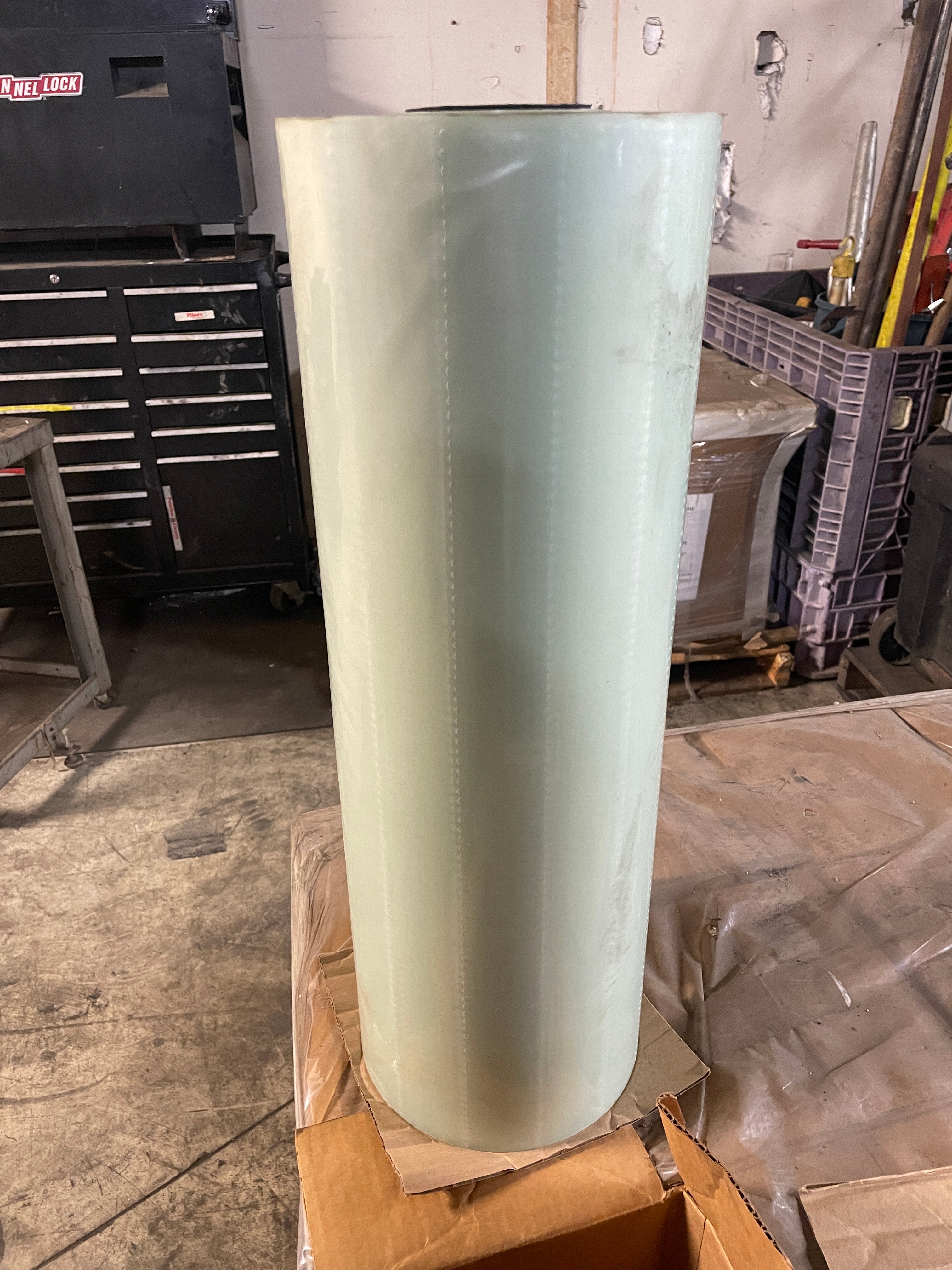 Clear Protective Film Roll 1050L 24" x 800' Plastic Sheeting Perf. at 6" 104323