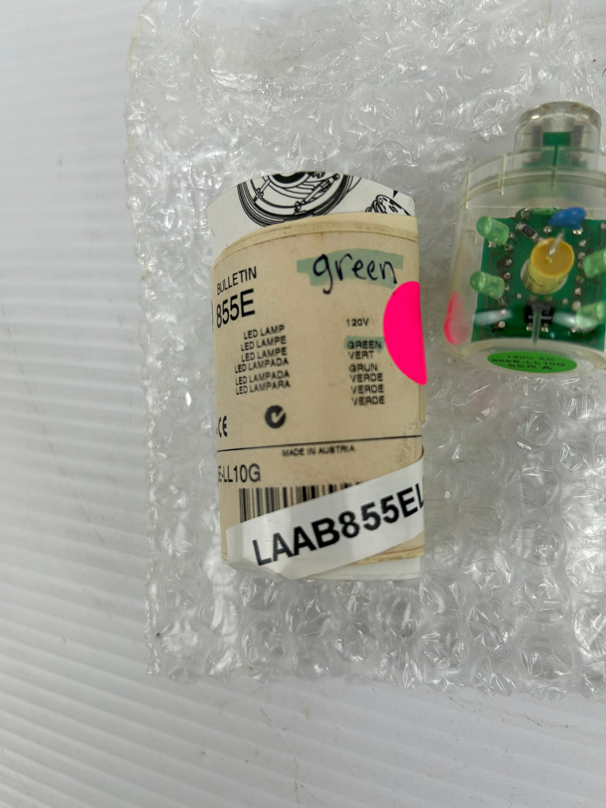 Allen Bradley 855E-LL10G Stack Light LED Lamp Green - Series A