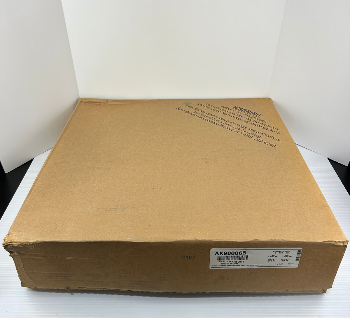 Saint-Gobain AK900065 Hose C-598-D2 Tubing Black 50 Ft. Long x 1" ID x 1.5" OD