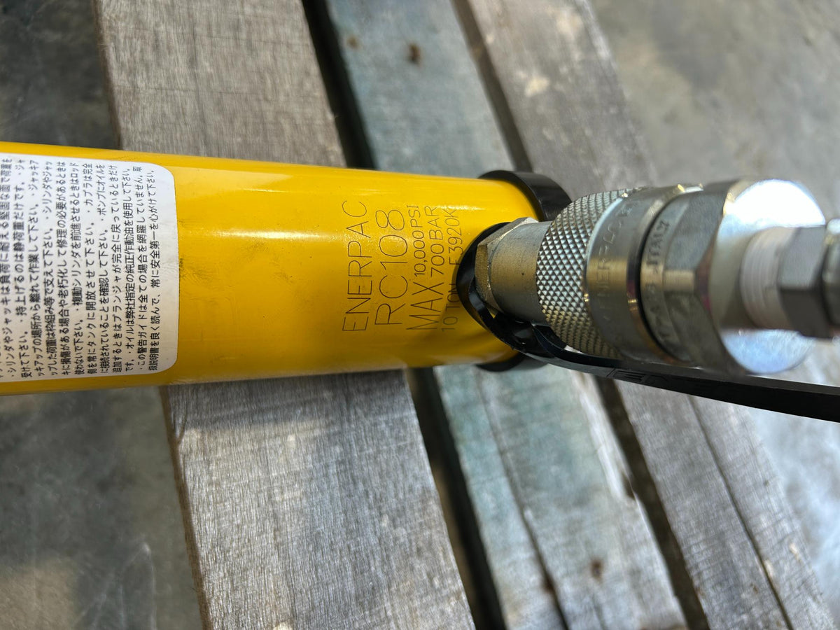 Enerpac P25 Hand Pump 2500 Tons/PSI with RC108 Hydraulic Cylinder 10T 10,000 PSI