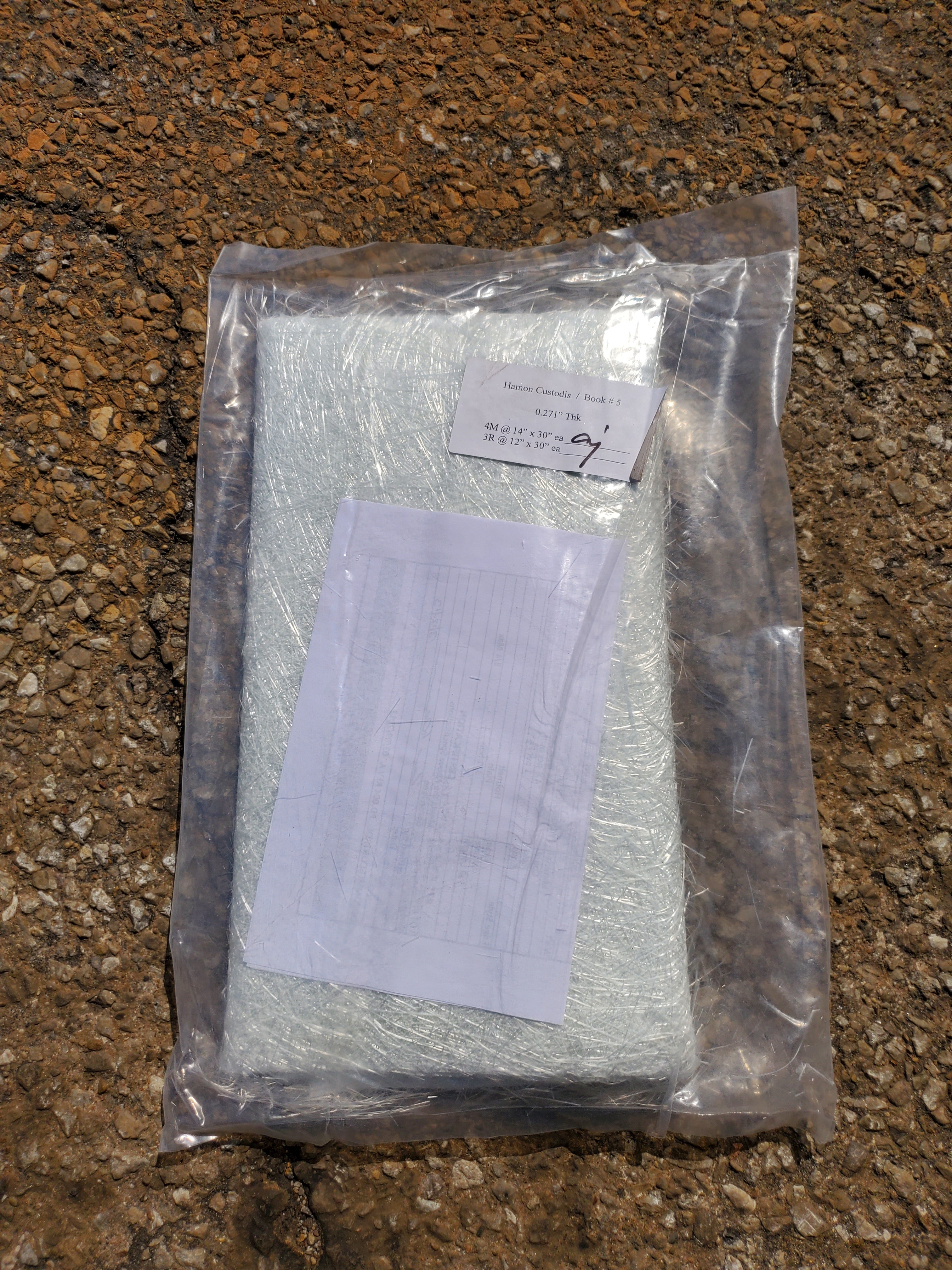 Book # 5 Fiberglass Insulation Blanket 0.271" Thick 4M @ 14" x 30"