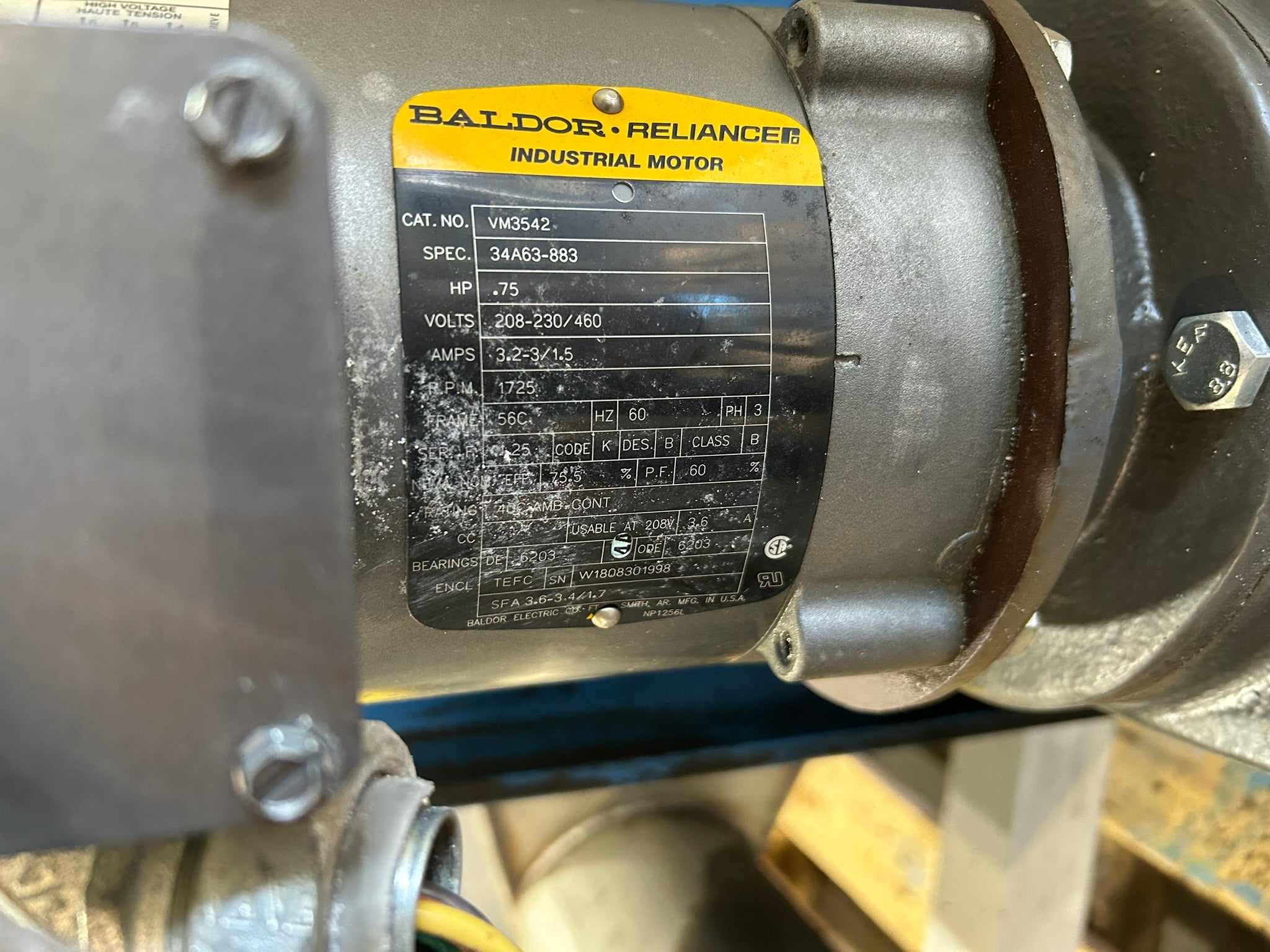 Andritz Sprout 10X8 STD Blower Rotary Airlock Valve w/ Gearbox & Motor 07-00062