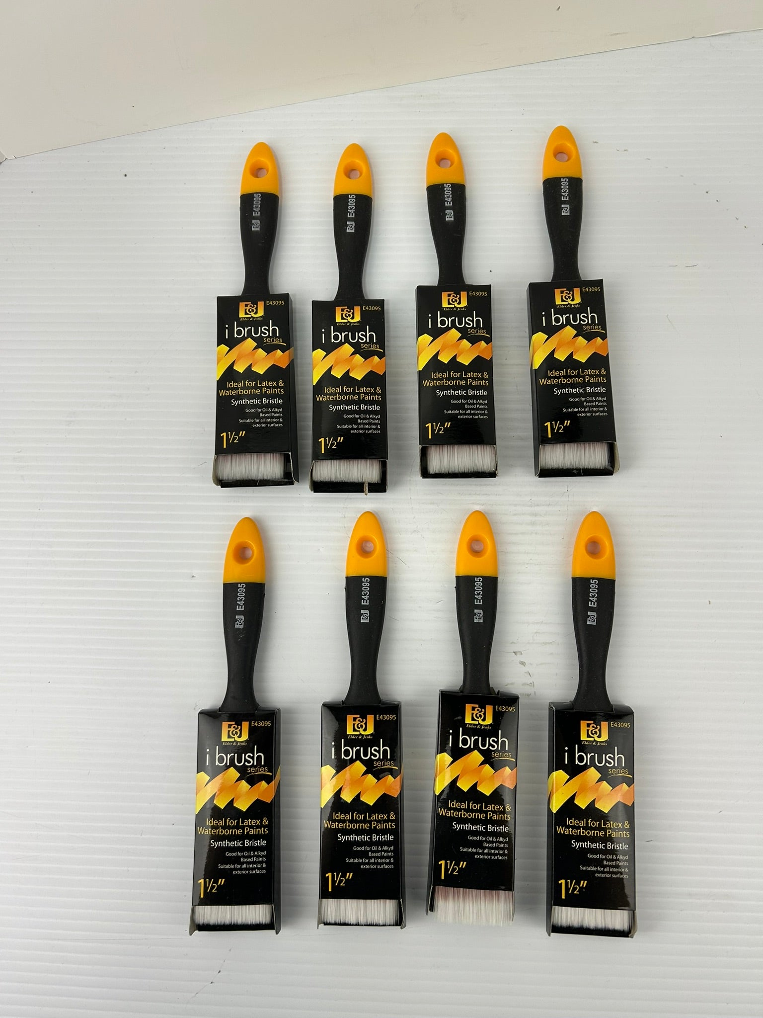 Elder and Jenks E43095 Flat Varnish I Brush - Paint Brush 1-1/2" - Lot of 8