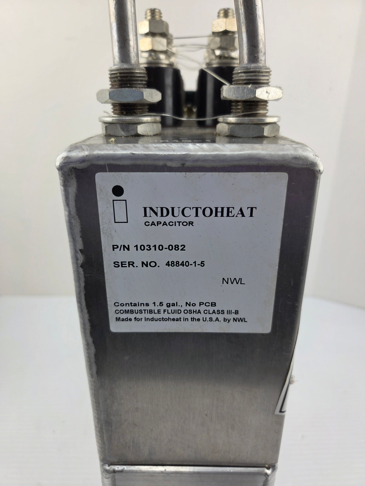 Inductoheat NWL 10310-082 Industrial Induction Heating Capacitor 1.5 Gal.