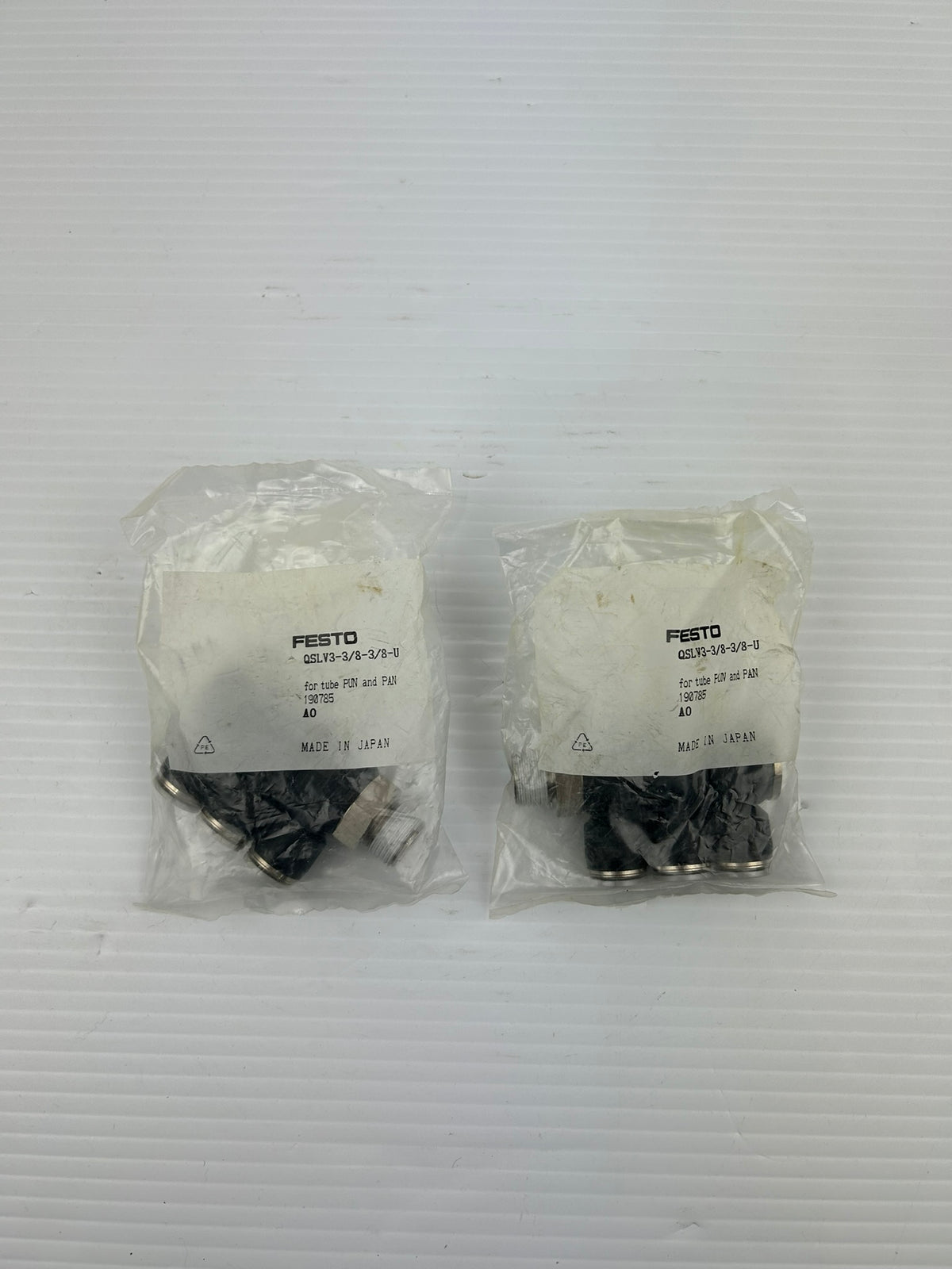 Festo QSLV3-3/8-3/8-U Multiple Distributor for Tube Pun and Pan 190785 Lot of 2